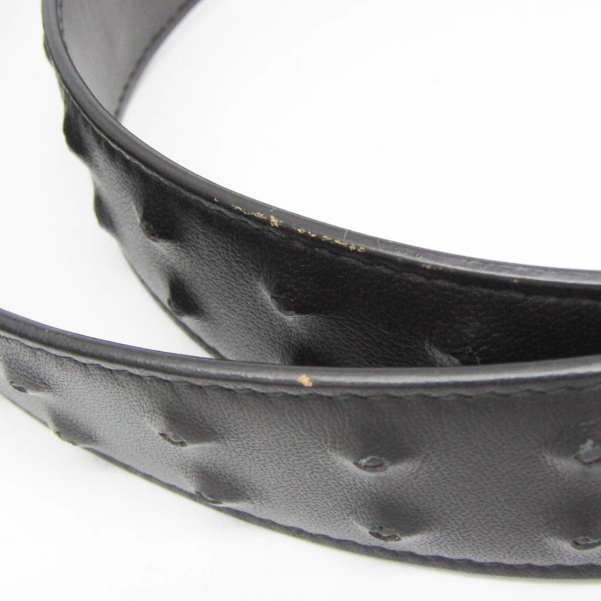 Bottega Veneta Hidden Studs Men,Women Leather Standard Belt Black 90