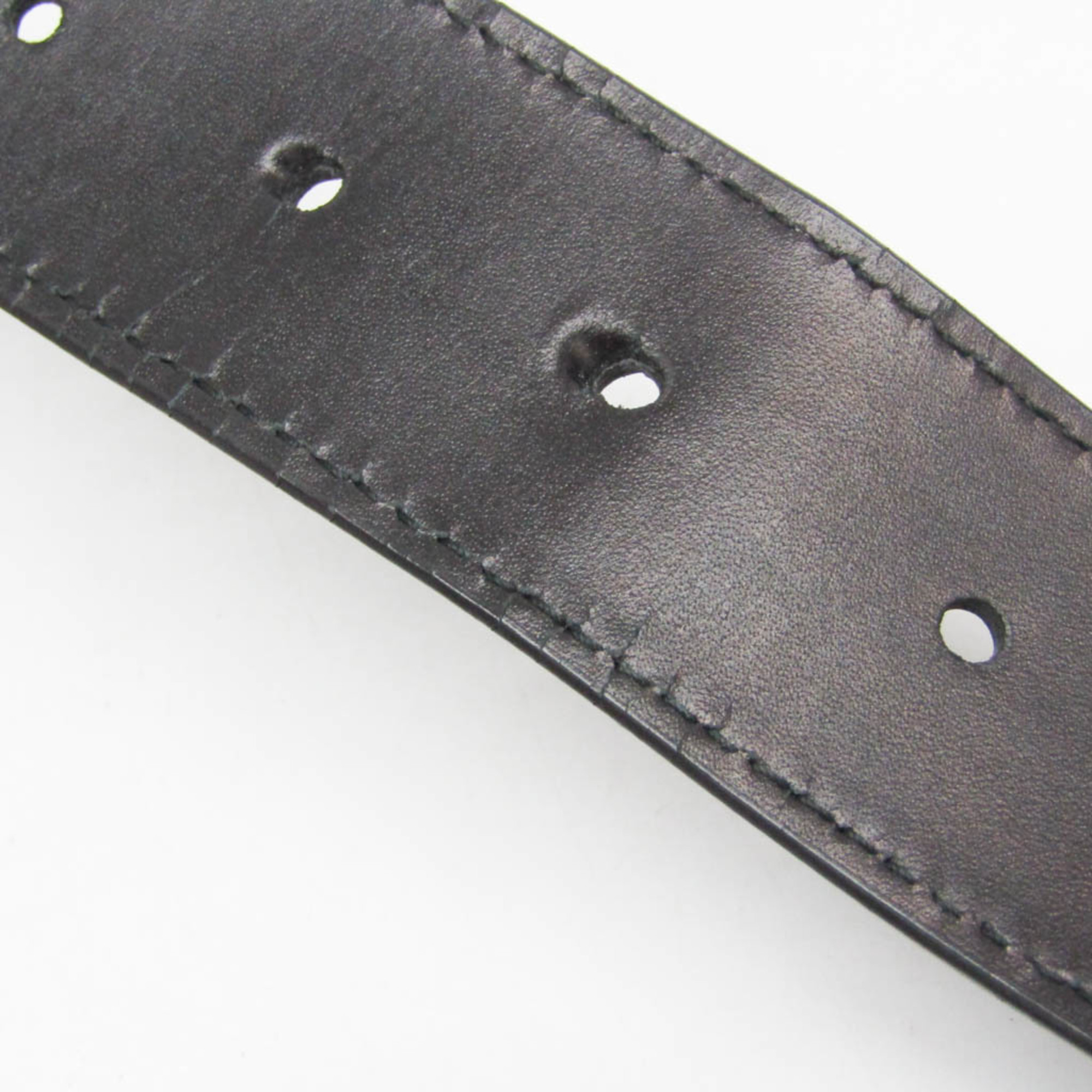 Bottega Veneta Hidden Studs Men,Women Leather Standard Belt Black 90