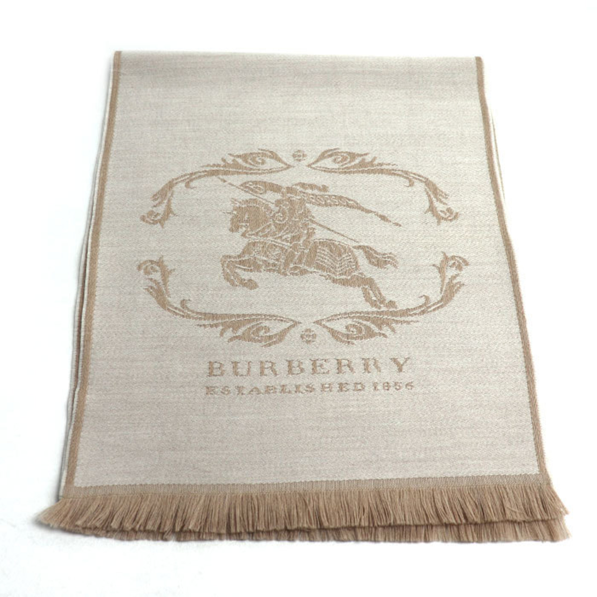 BURBERRY Beige Unisex Scarf