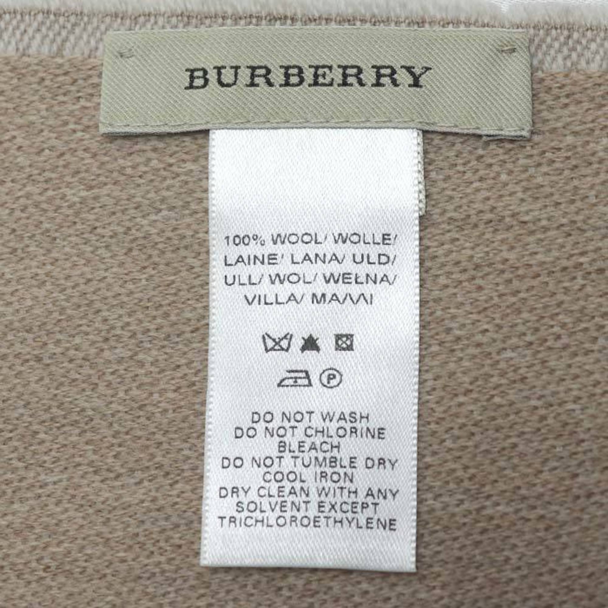 BURBERRY Beige Unisex Scarf