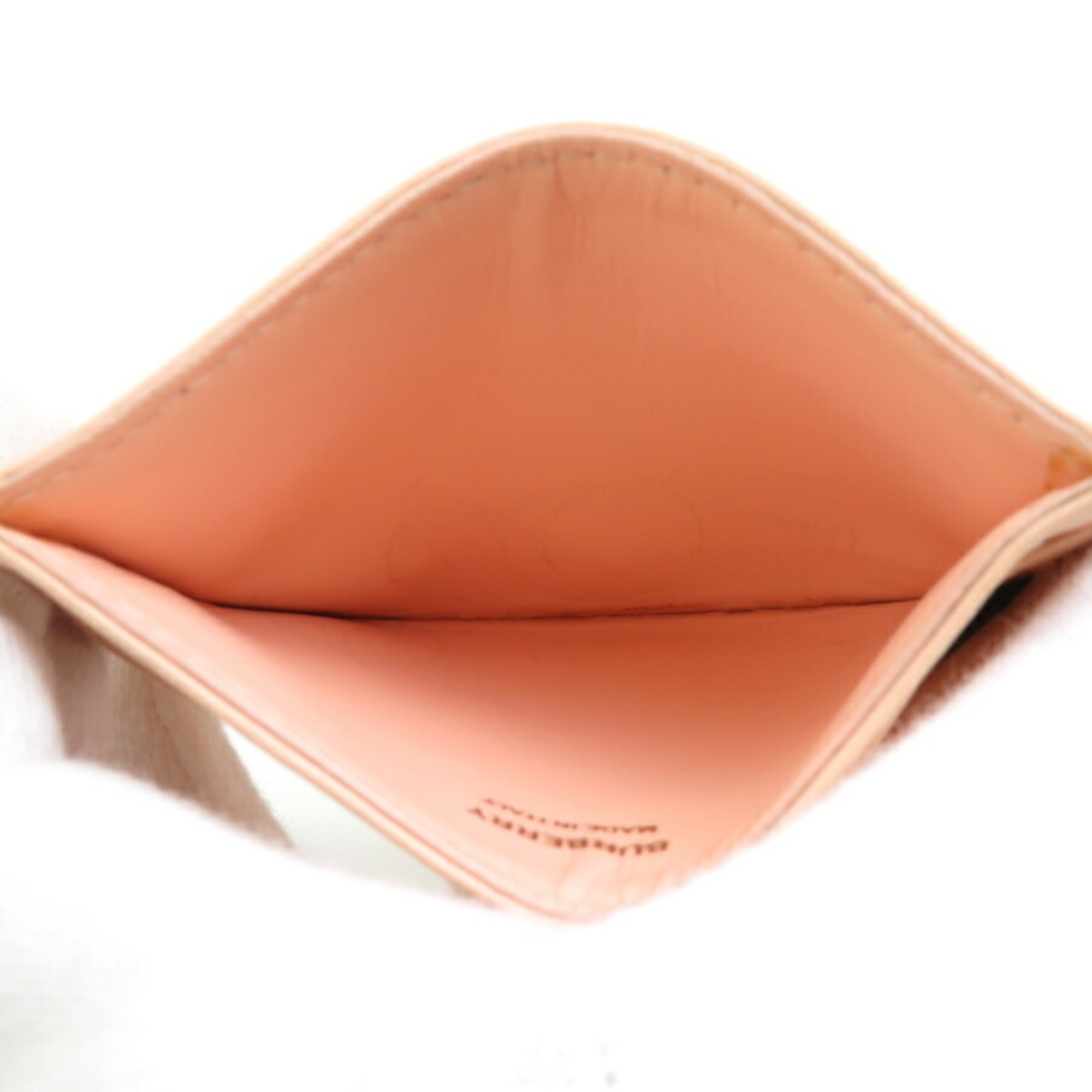 Burberry Women's Leather Card Case in Light Coral Orange (h31527a)