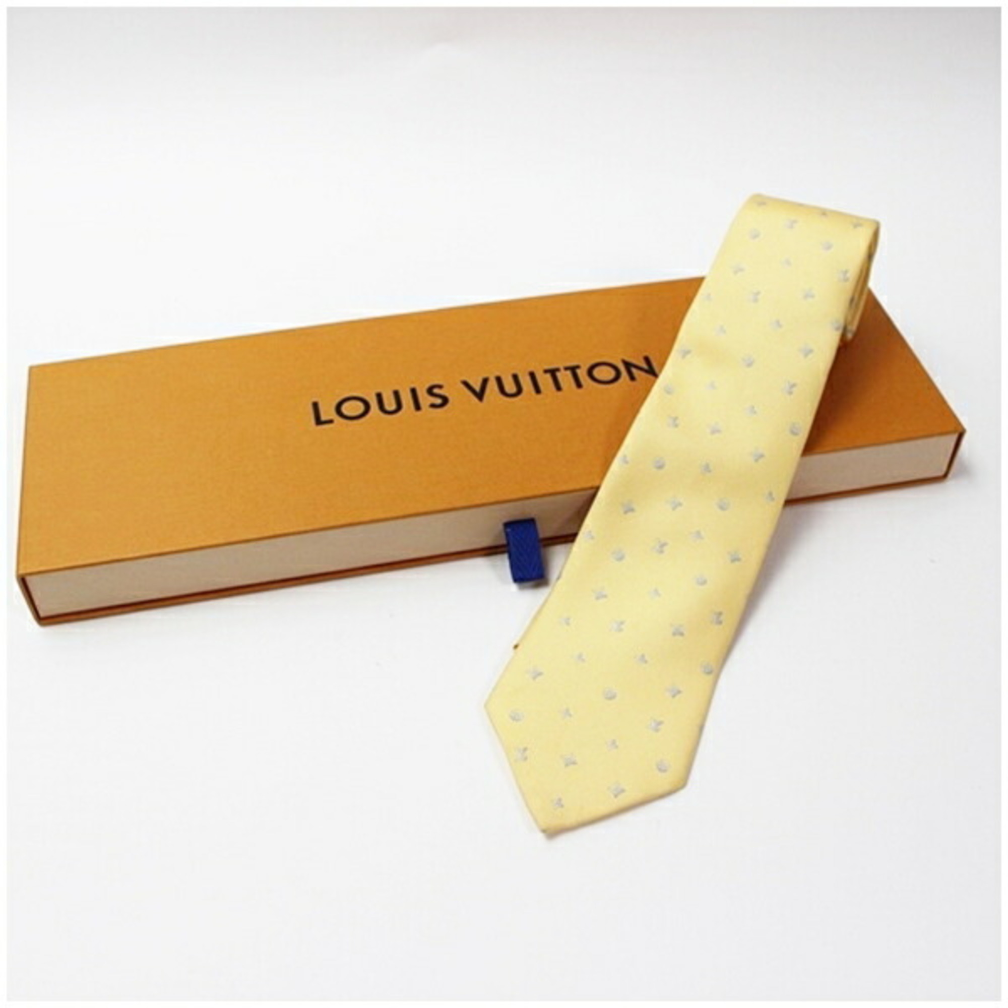 Louis Vuitton Silk Necktie Monogram LOUIS VUITTON Men’s Slim Fit