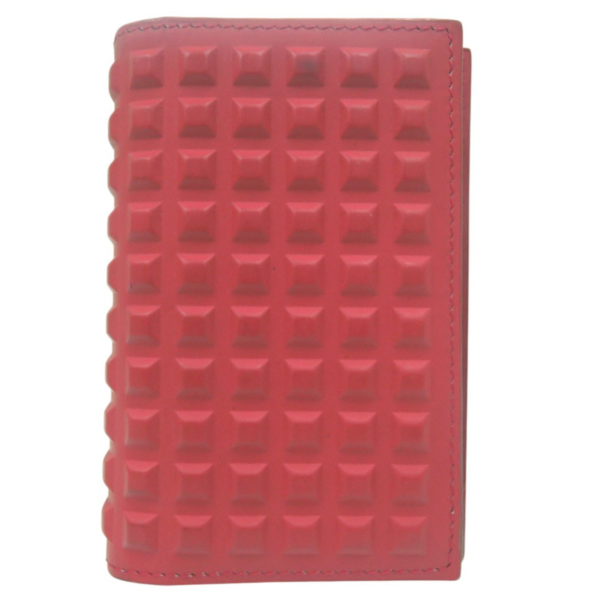 Balenciaga Grid Leather Card Case 214715 Red 2090