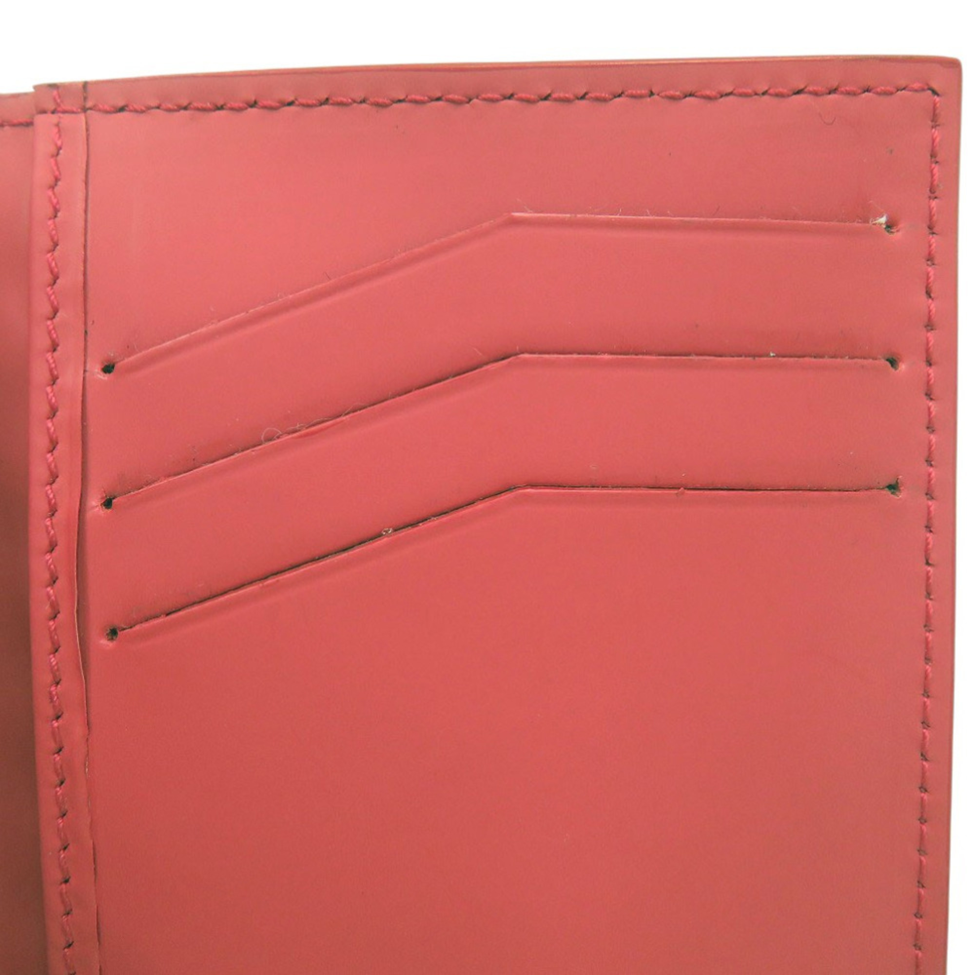 Balenciaga Grid Leather Card Case 214715 Red 2090