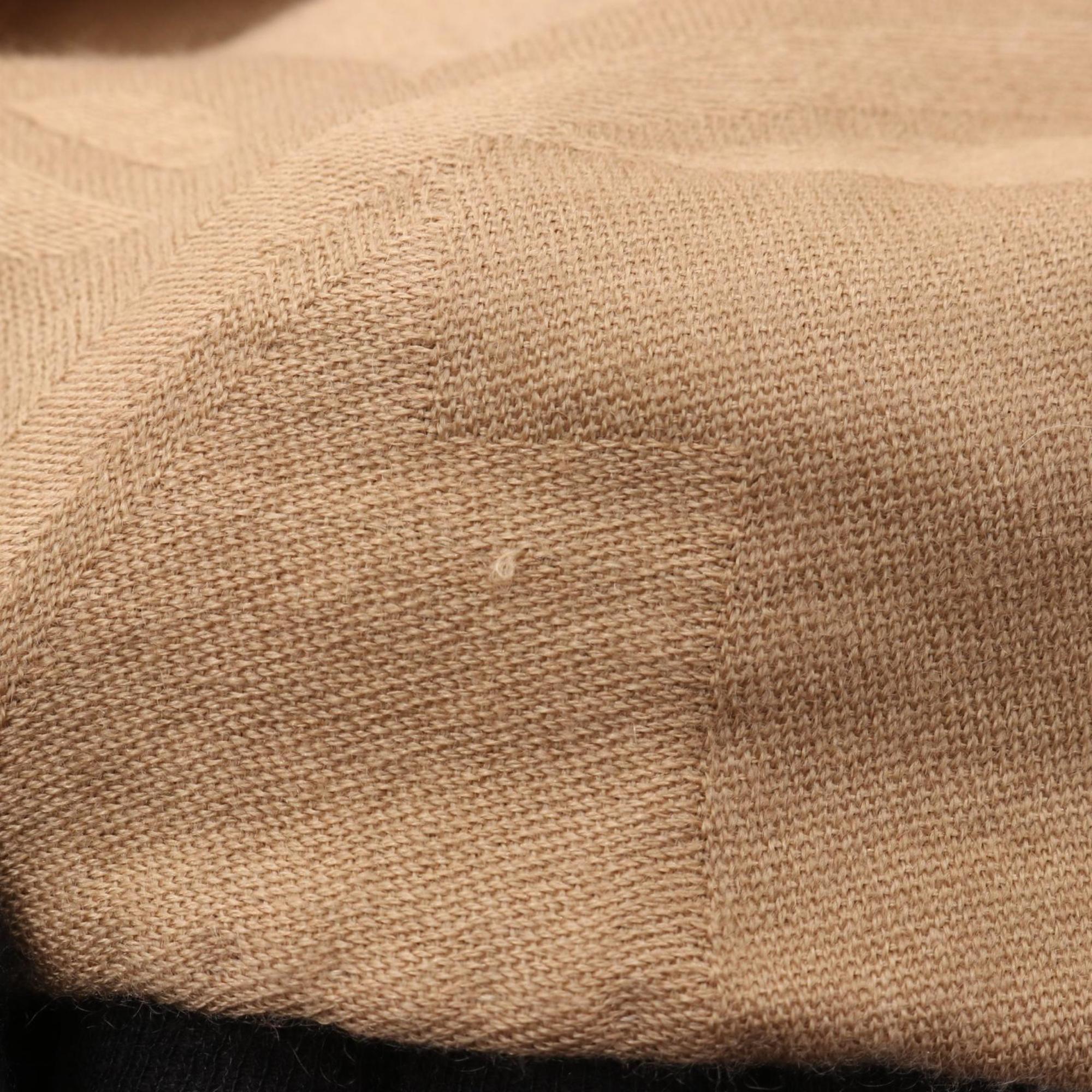 Hermes Hermès New Libris Scarf/Scarf, Silk, Cashmere, Women's, Beige