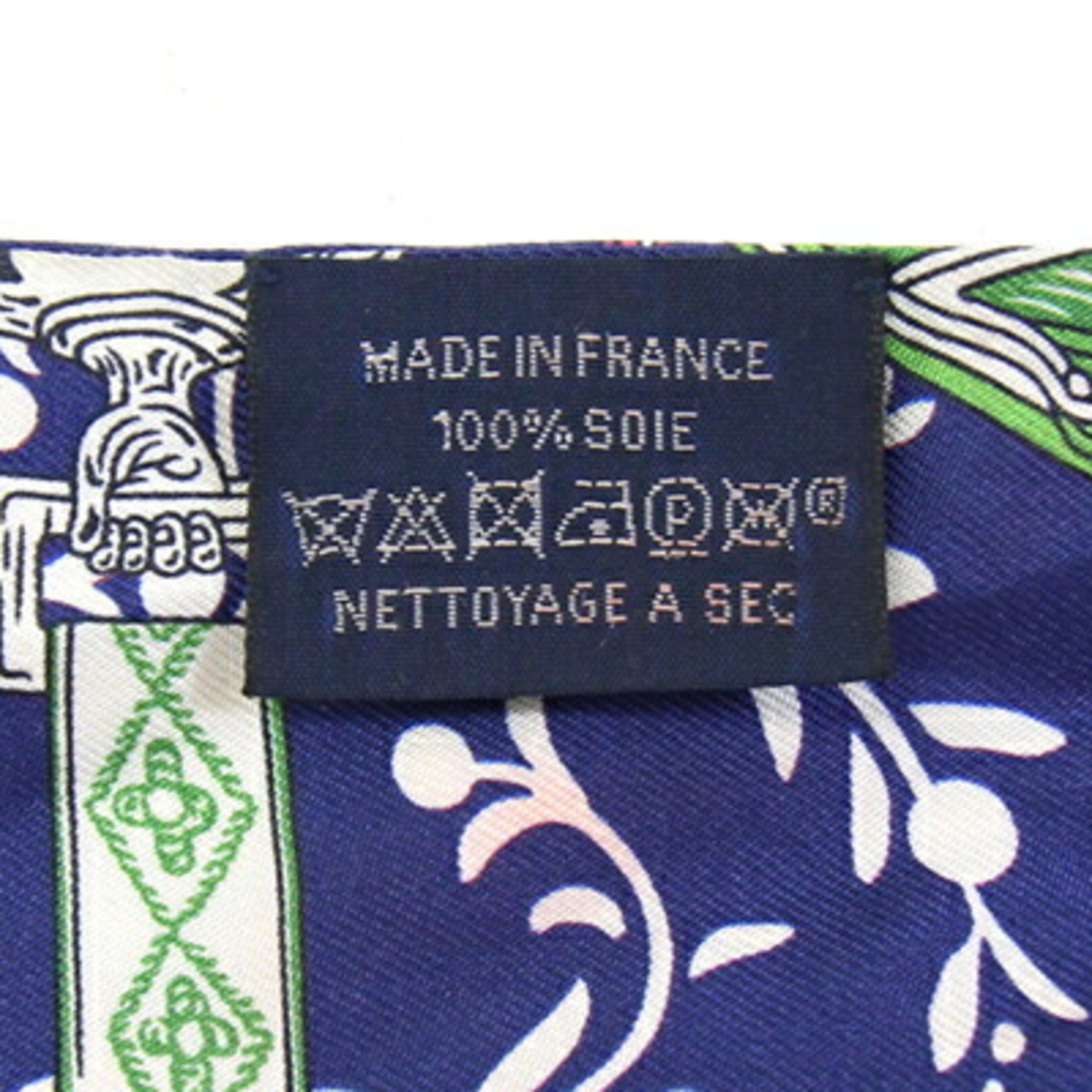 Hermes Twilly Blue and Pink 100% Silk Bag Charm for Women