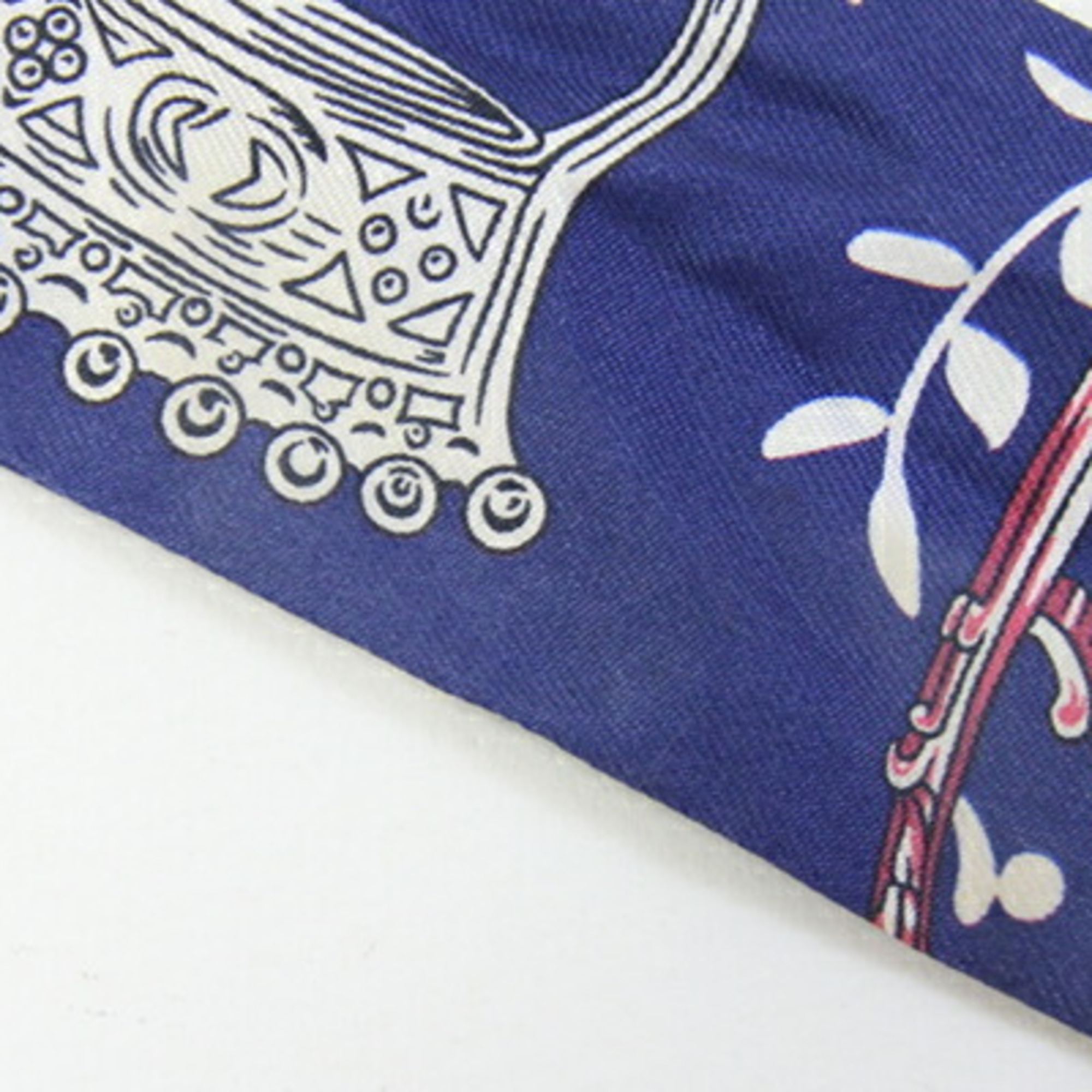 Hermes Twilly Blue and Pink 100% Silk Bag Charm for Women