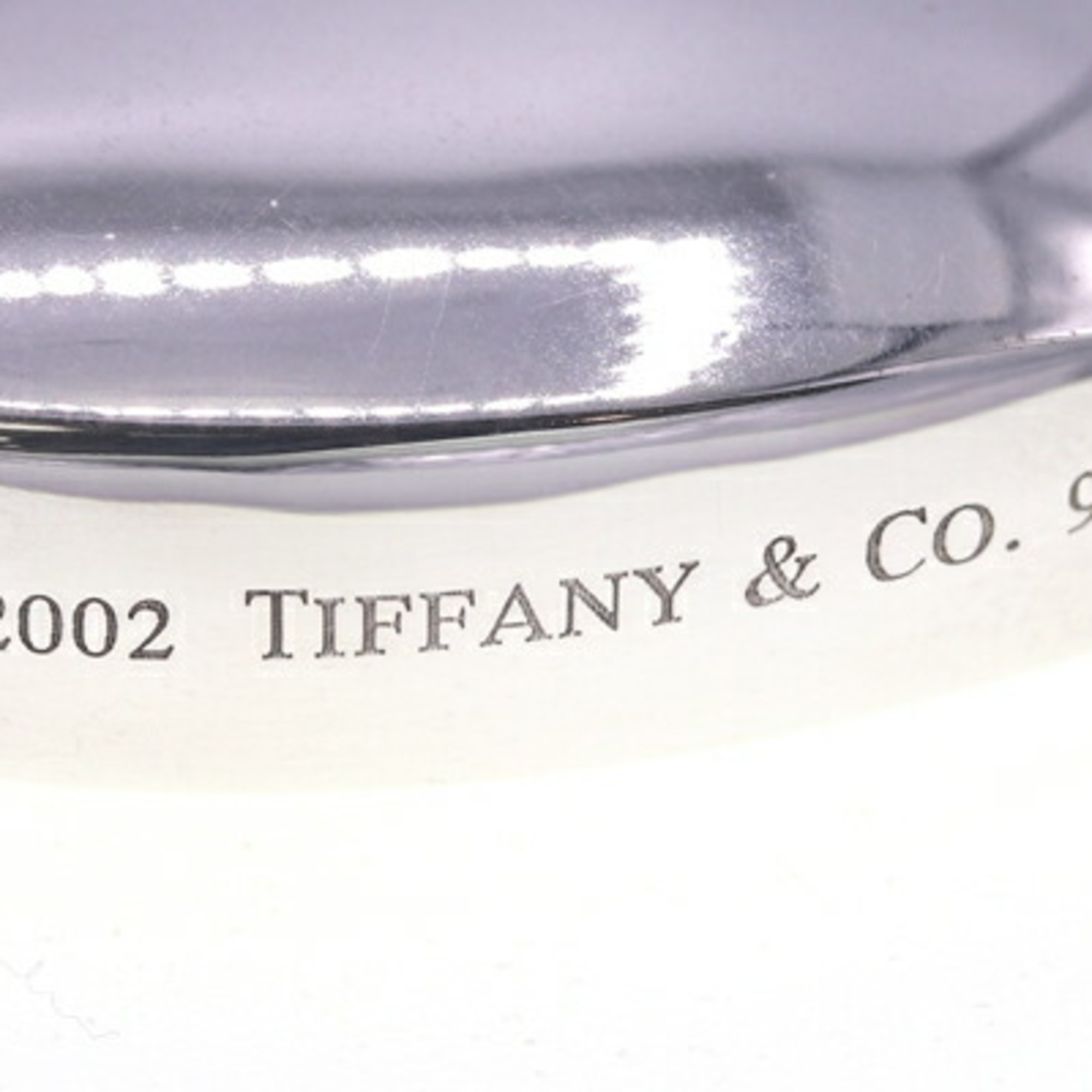 Tiffany & Co. Heart Key Ring, Silver, Red, SV, Sterling Silver 925, Rubber Keychain, Bag Charm, Cadena, Women's, TIFFANY CO.