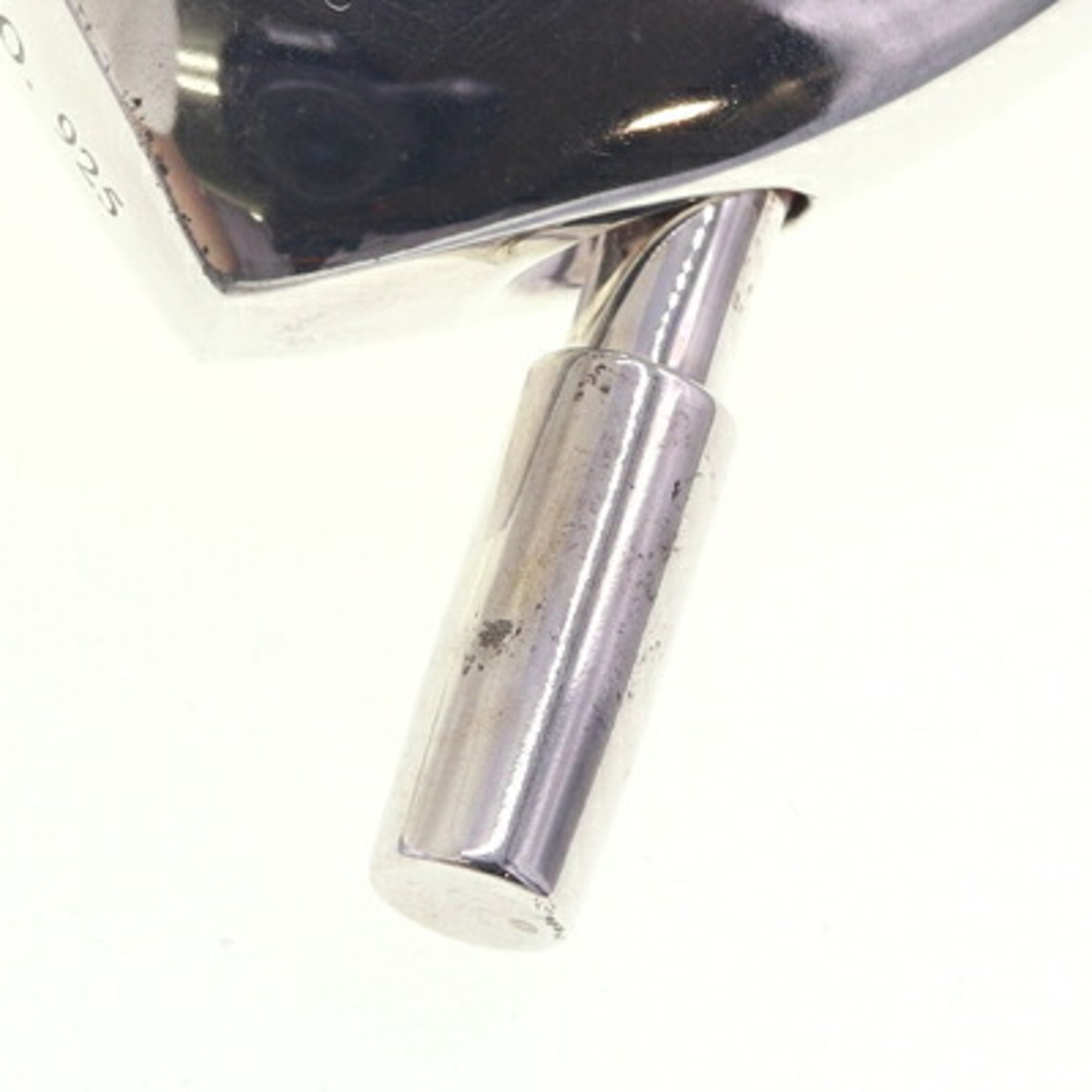 Tiffany & Co. Heart Key Ring, Silver, Red, SV, Sterling Silver 925, Rubber Keychain, Bag Charm, Cadena, Women's, TIFFANY CO.