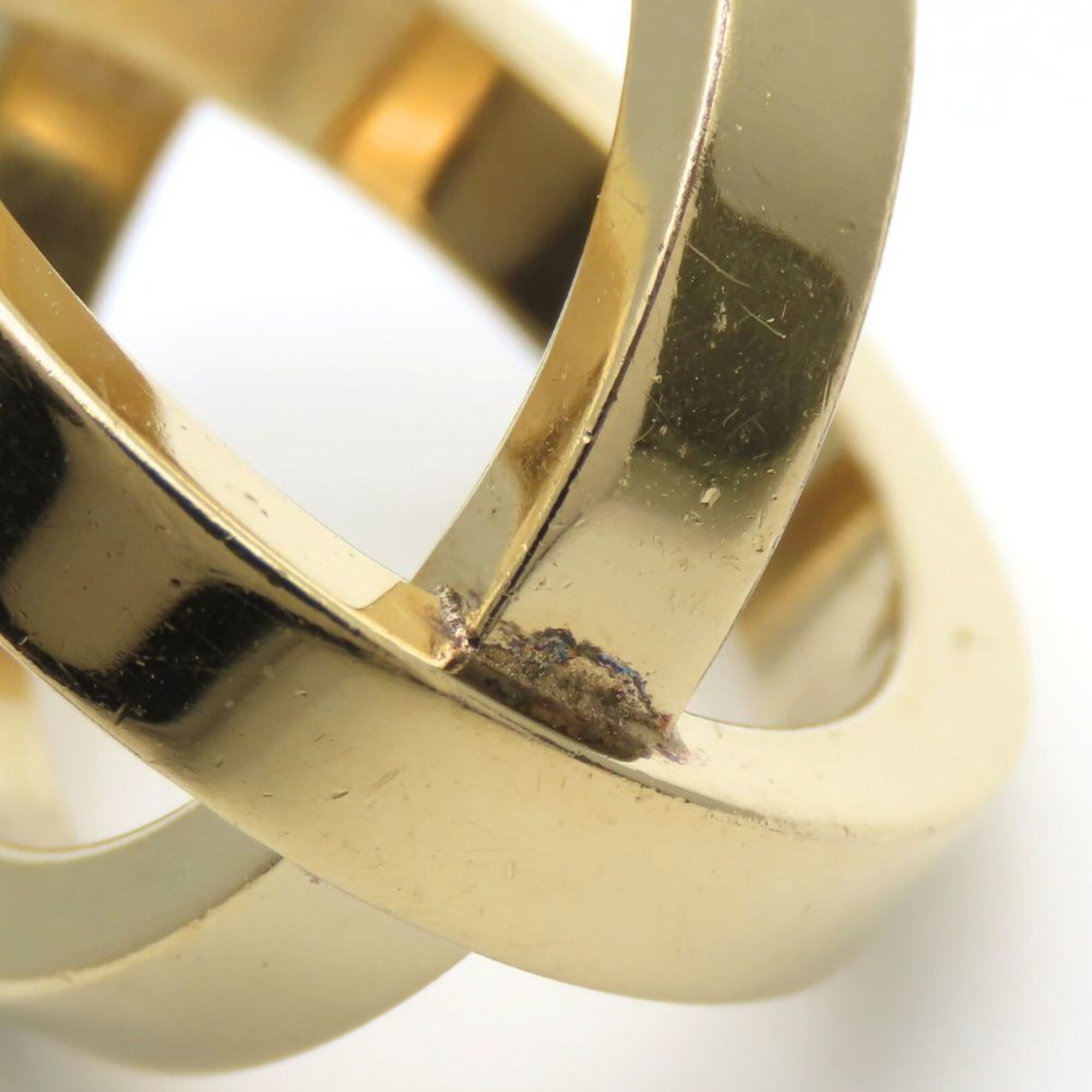 Hermes scarf ring, Cosmos FANTAISIE, gold-plated metal, GP, for women.