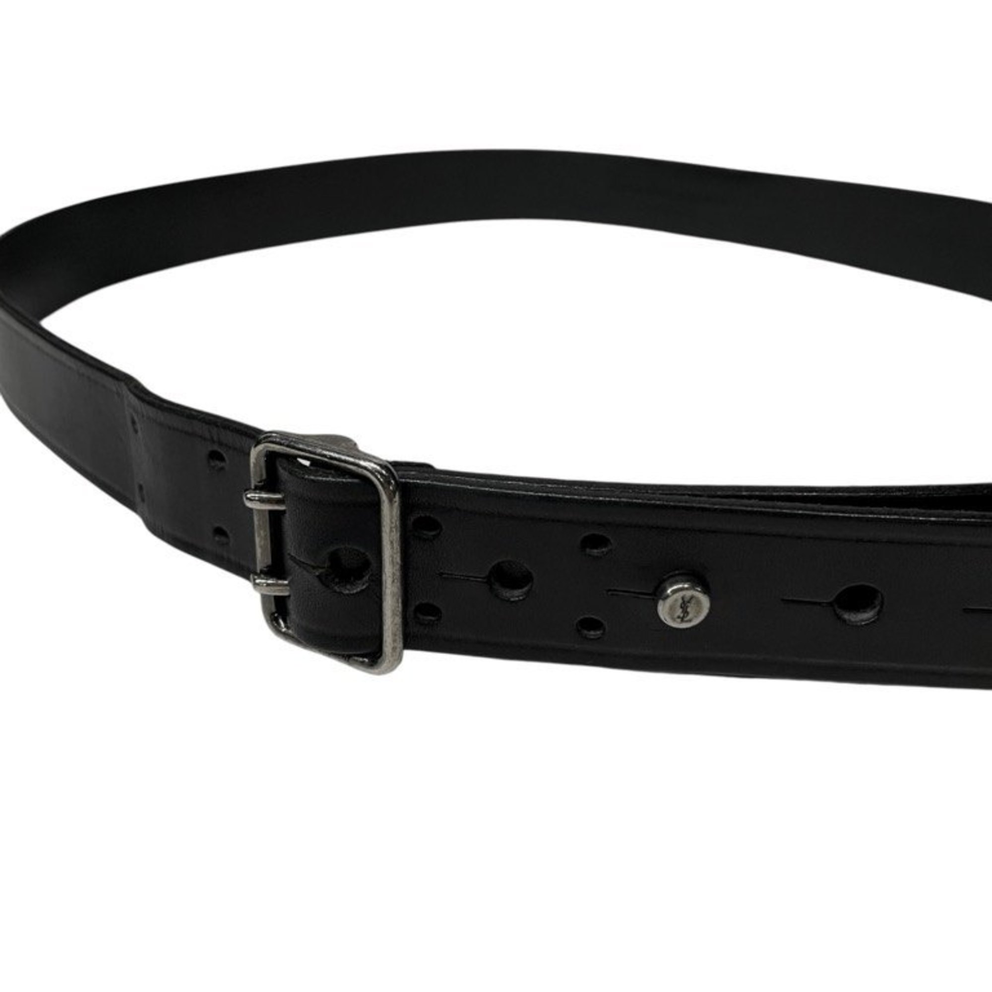 Yves Saint Laurent SAINT LAURENT PARIS double pin leather belt SLP YSL Saint Laurent Paris men's women's unisex