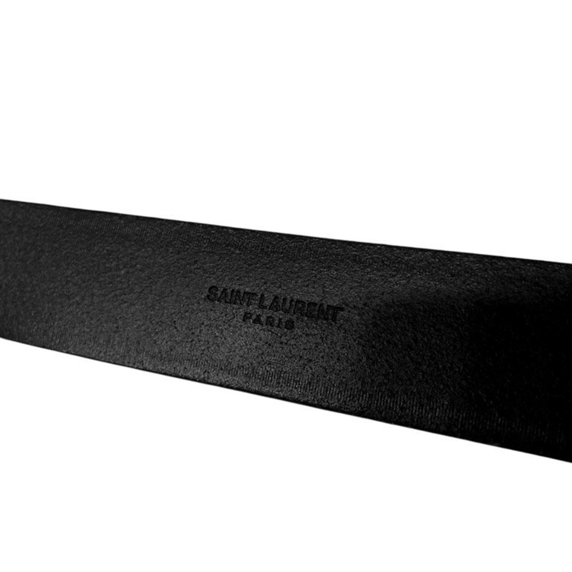 Yves Saint Laurent SAINT LAURENT PARIS double pin leather belt SLP YSL Saint Laurent Paris men's women's unisex