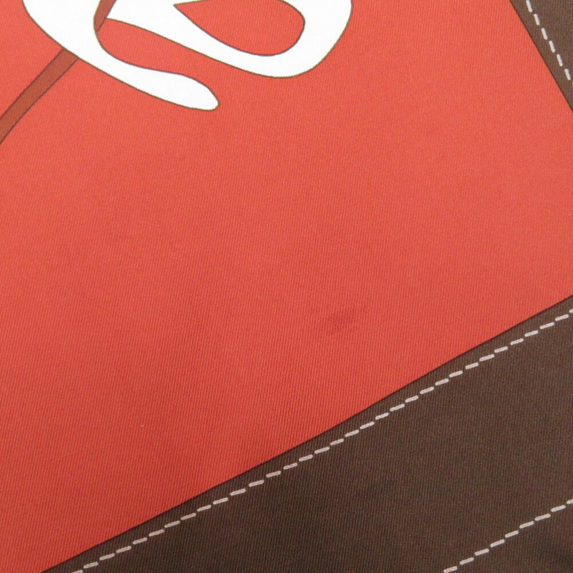 Hermès Carré 90 Monsieur et Madame Silk Multicolor Scarf Muffler 0074HERMES