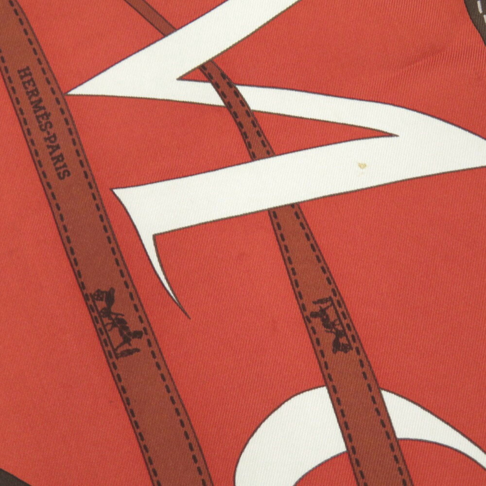 Hermès Carré 90 Monsieur et Madame Silk Multicolor Scarf Muffler 0074HERMES