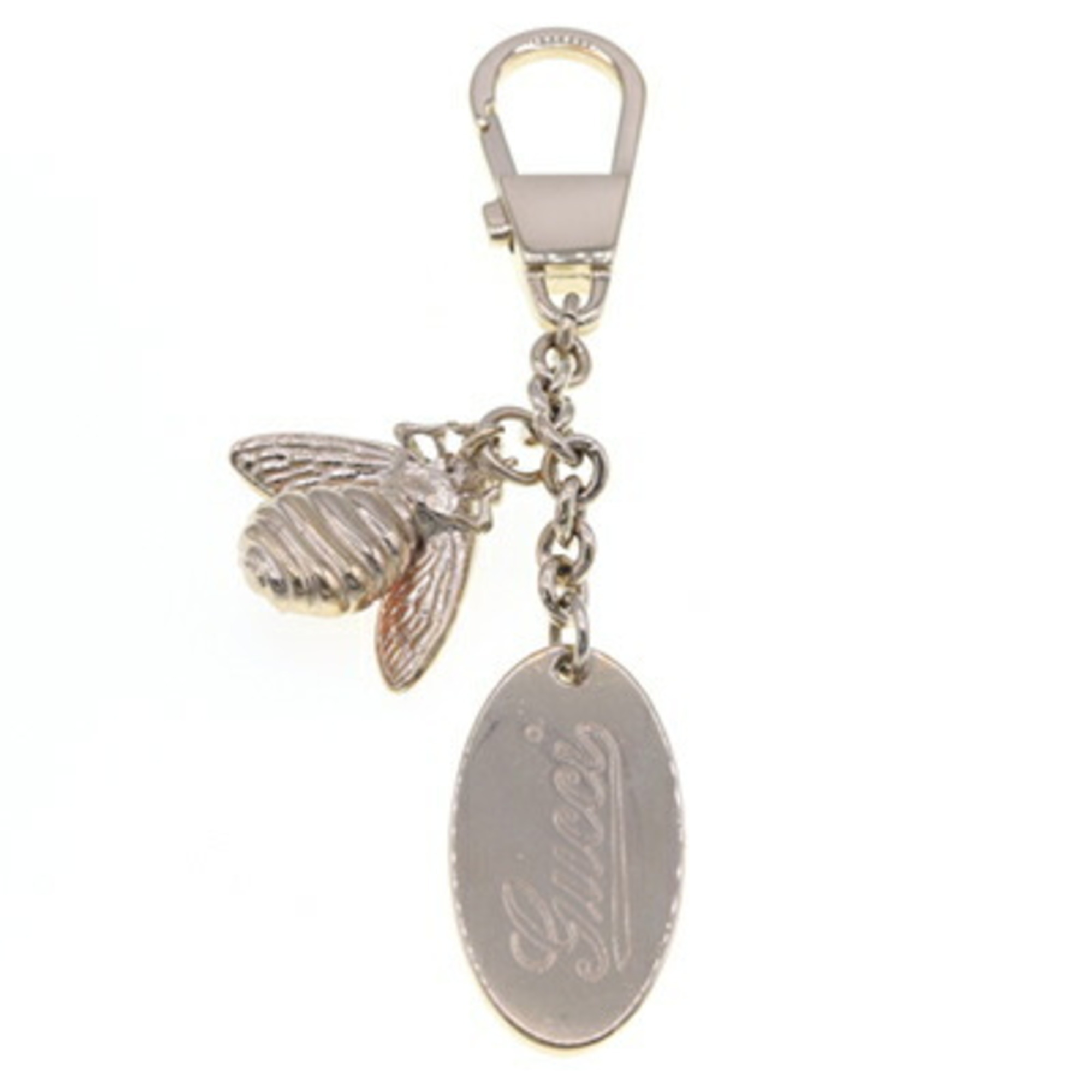 Gucci Keychain Bee Pink Gold Metal Key Ring Bag Charm Wasp Women's GUCCI