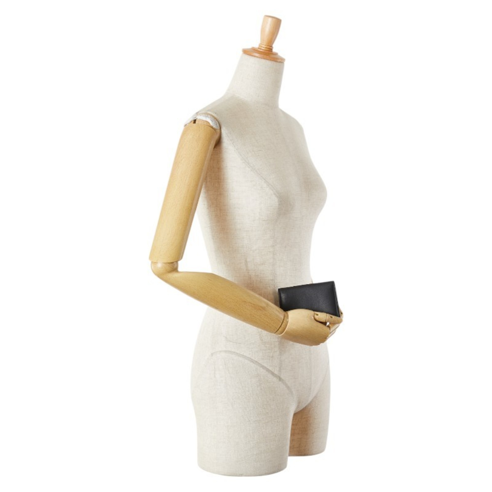 Tiffany & Co. card case, business holder, black leather, women's.