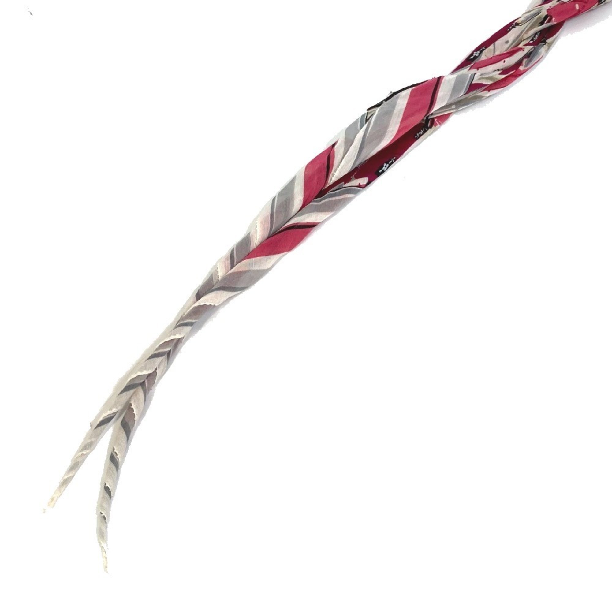 LOUIS VUITTON Louis Vuitton all-over print scarf, cotton and silk, women's, multicolor