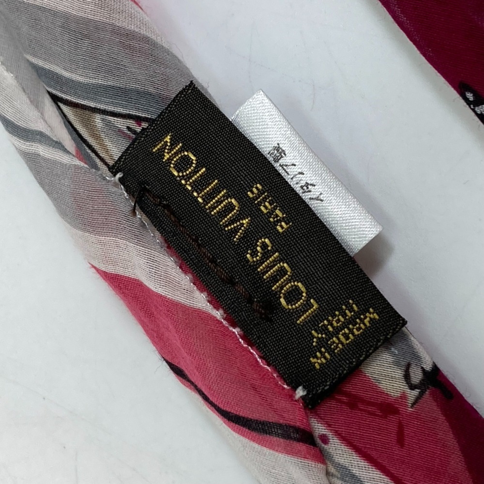 LOUIS VUITTON Louis Vuitton all-over print scarf, cotton and silk, women's, multicolor