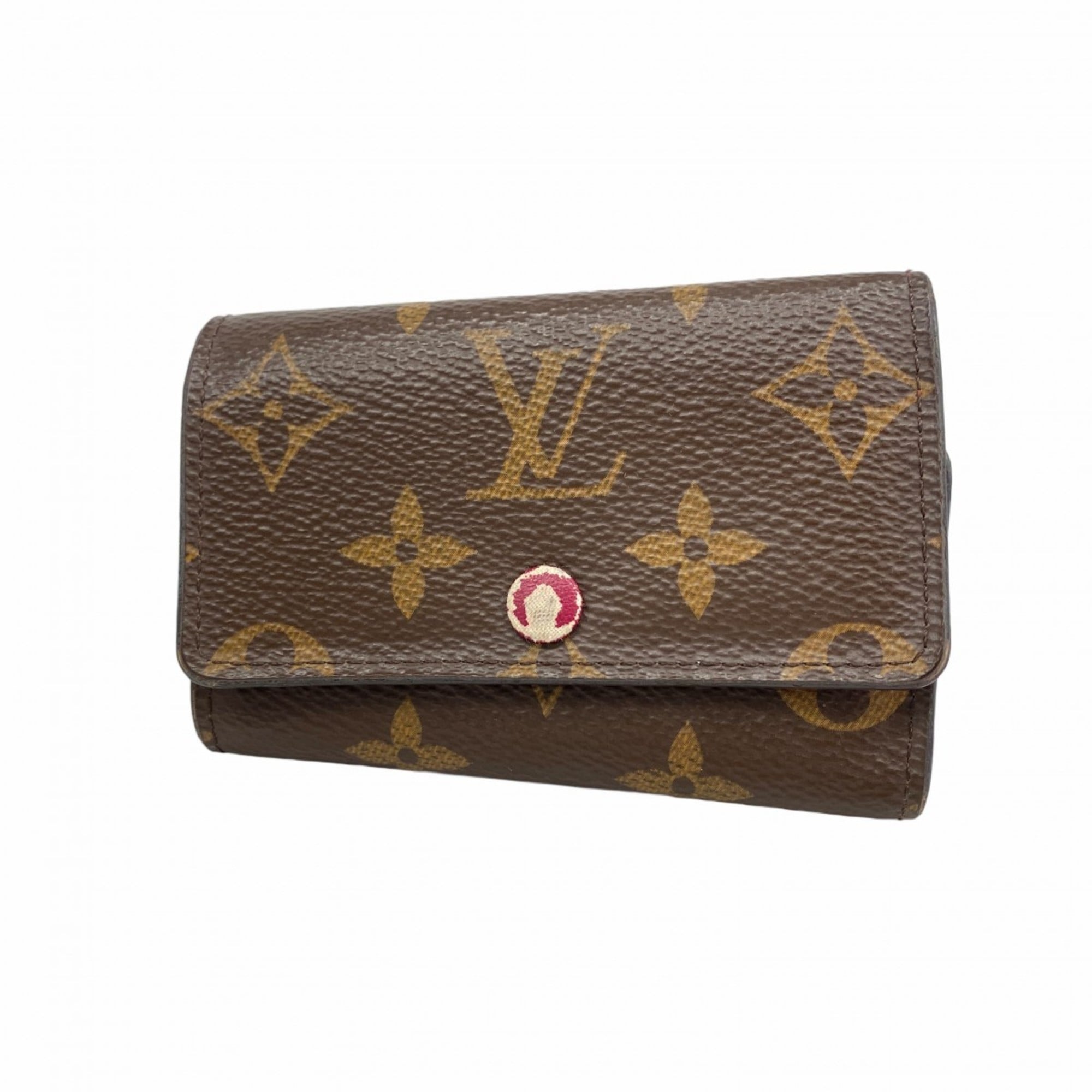 Louis Vuitton Monogram Multicle 6 Key Case M60701 Fuchsia for Women