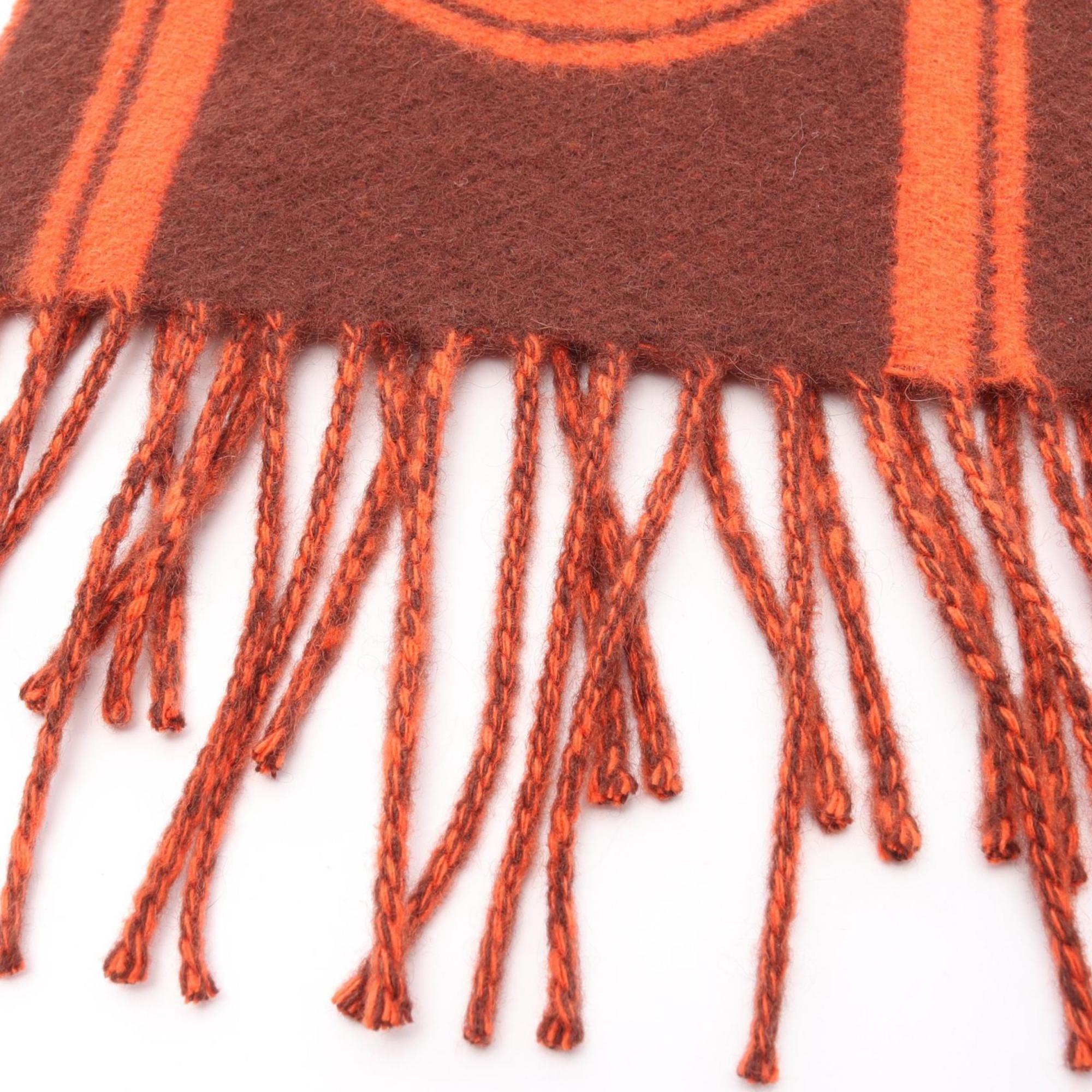 Hermes Hermès Bande de Repo Scarf, Cashmere, Women's, Bordeaux and Red