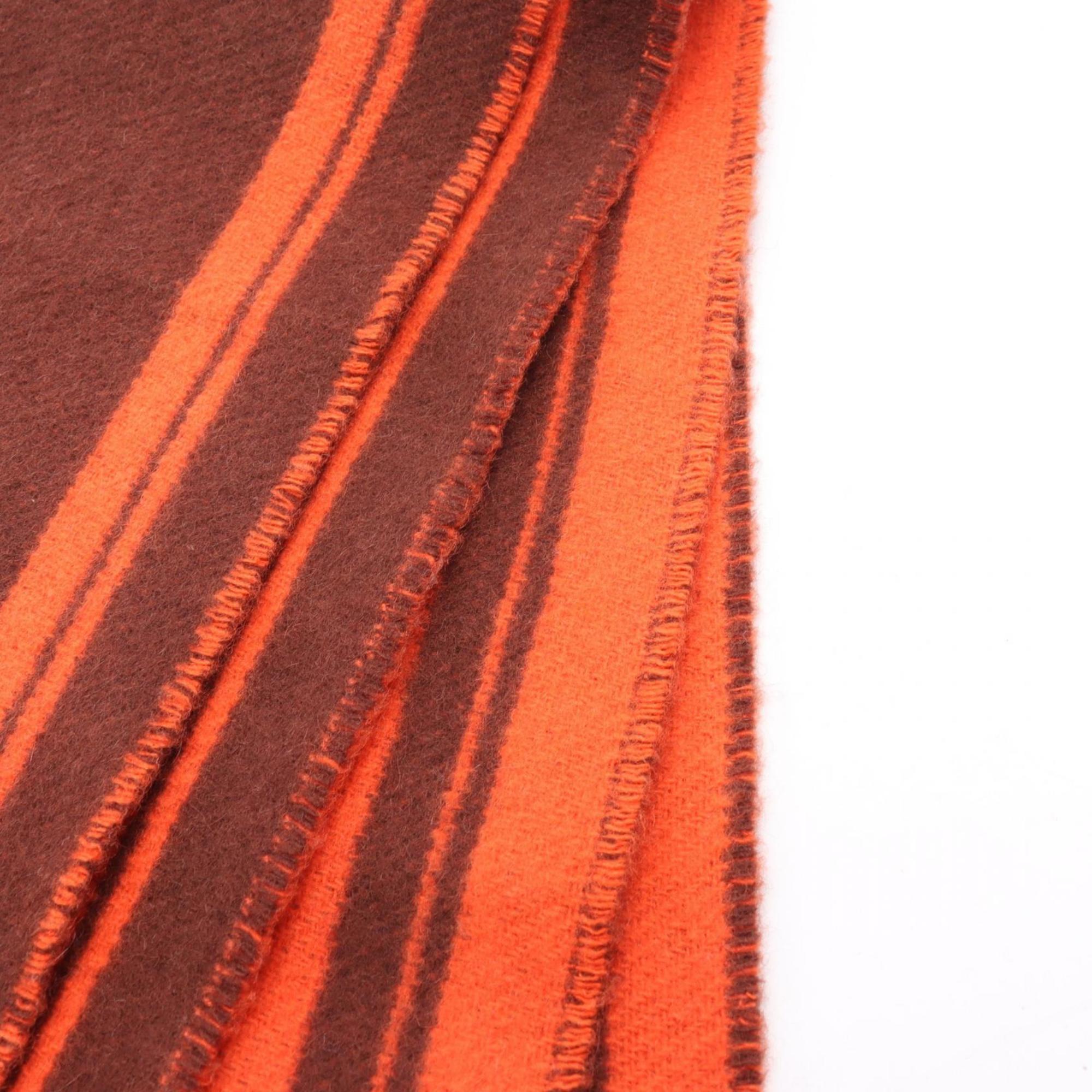 Hermes Hermès Bande de Repo Scarf, Cashmere, Women's, Bordeaux and Red