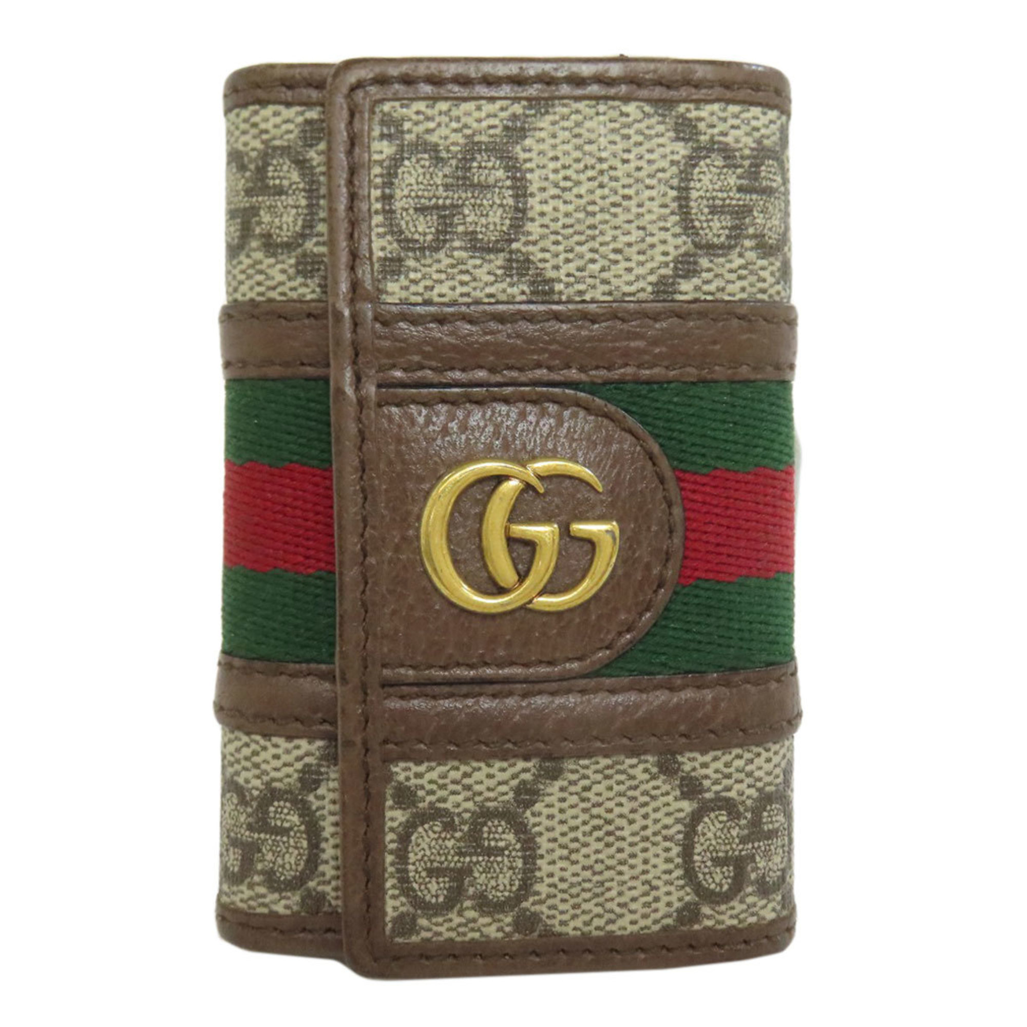 Gucci 603732 Offdia GG Double G Key Case Leather/PVC Women's GUCCI