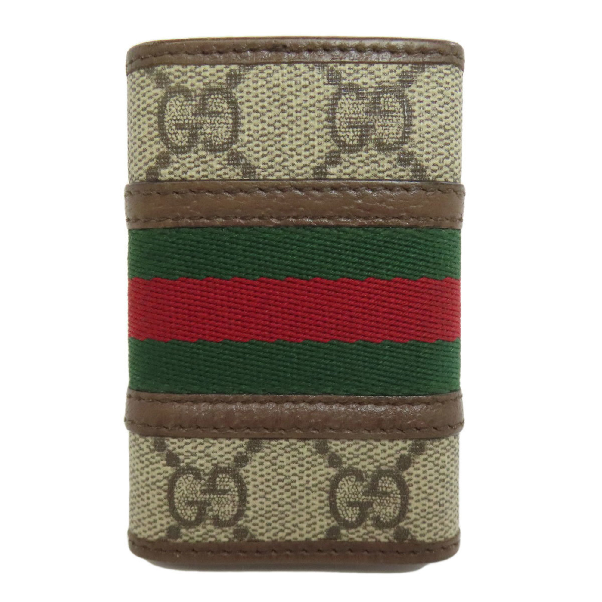 Gucci 603732 Offdia GG Double G Key Case Leather/PVC Women's GUCCI