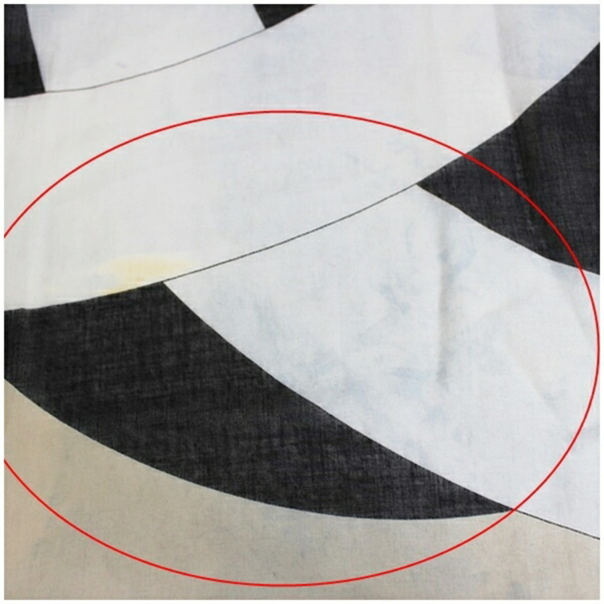 Chanel Cotton Large Scarf Rectangular Black x Gray Khaki CHANEL Women's