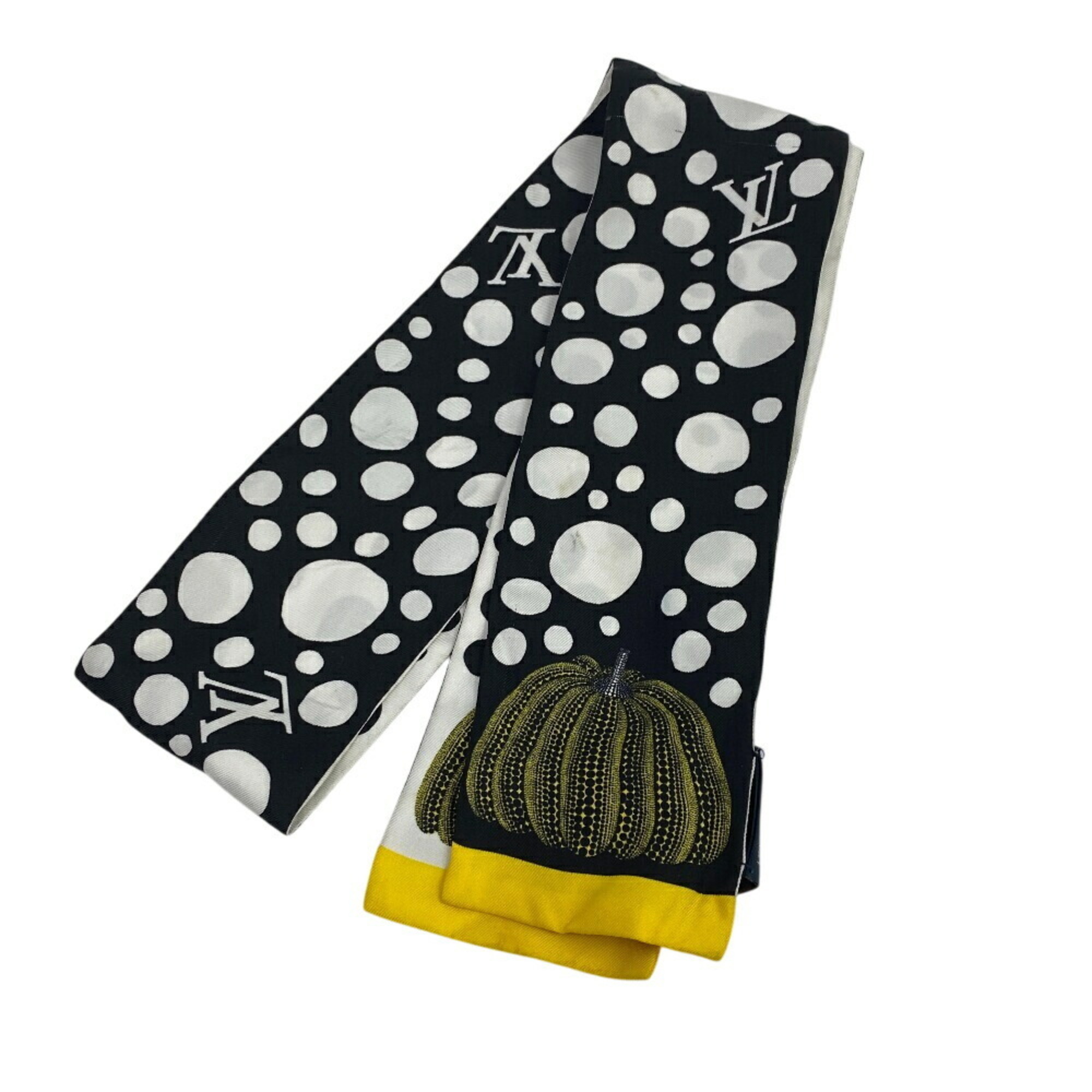 LOUIS VUITTON Louis Vuitton M78291 Bandeau Infinity Dot x Yayoi Kusama Scarf Bag Cover Ribbon High Black