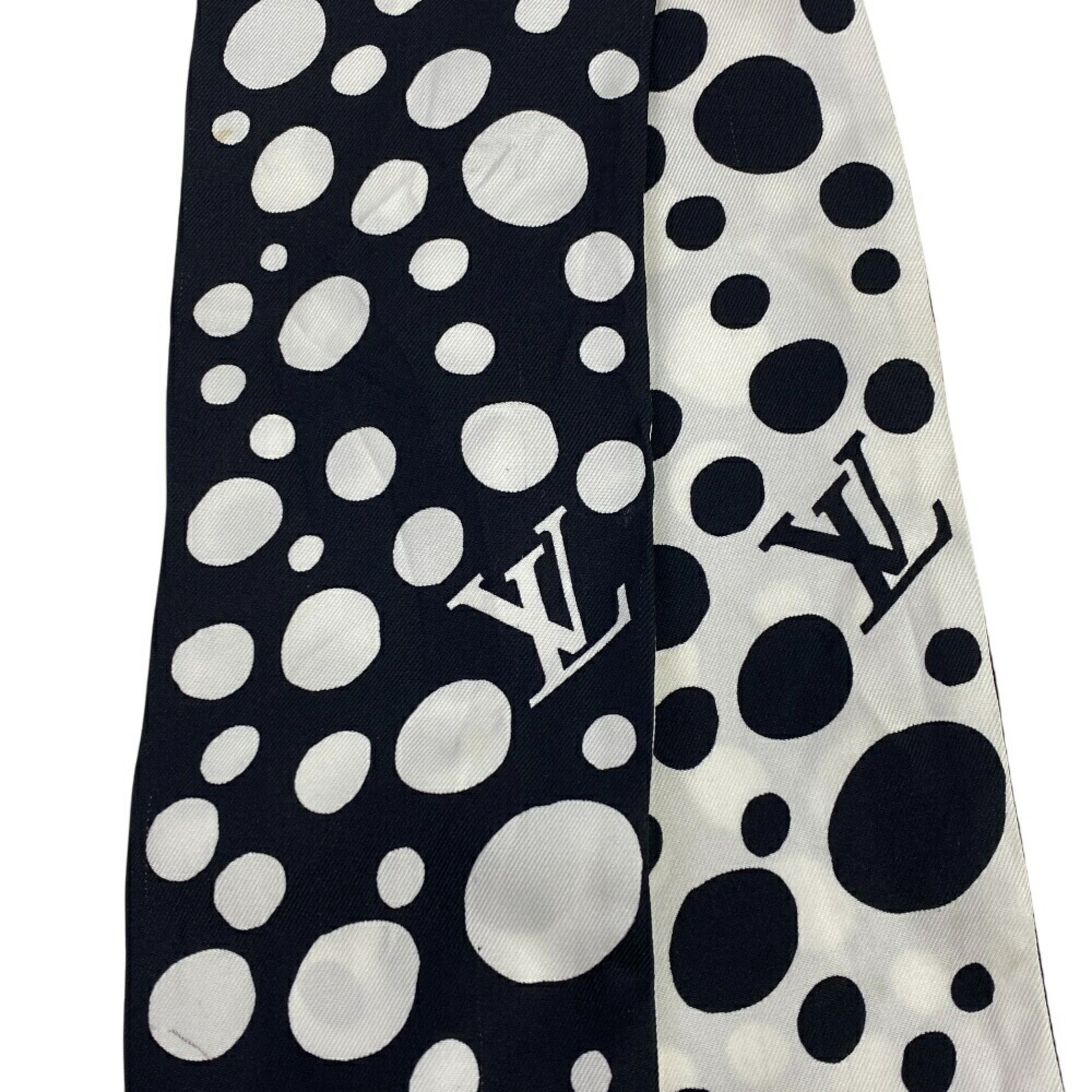 LOUIS VUITTON Louis Vuitton M78291 Bandeau Infinity Dot x Yayoi Kusama Scarf Bag Cover Ribbon High Black