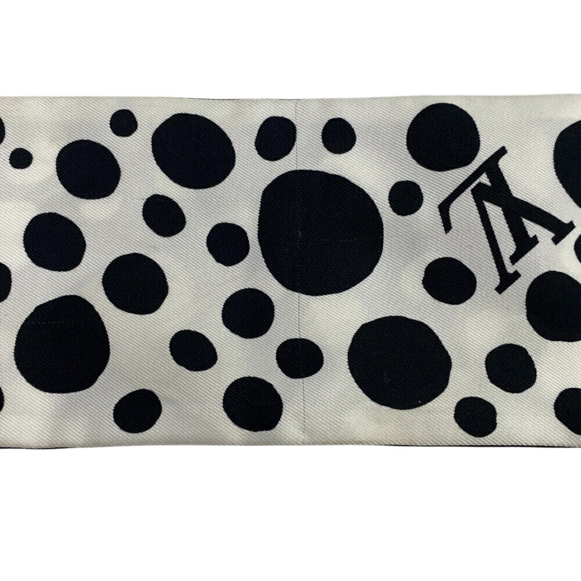 LOUIS VUITTON Louis Vuitton M78291 Bandeau Infinity Dot x Yayoi Kusama Scarf Bag Cover Ribbon High Black