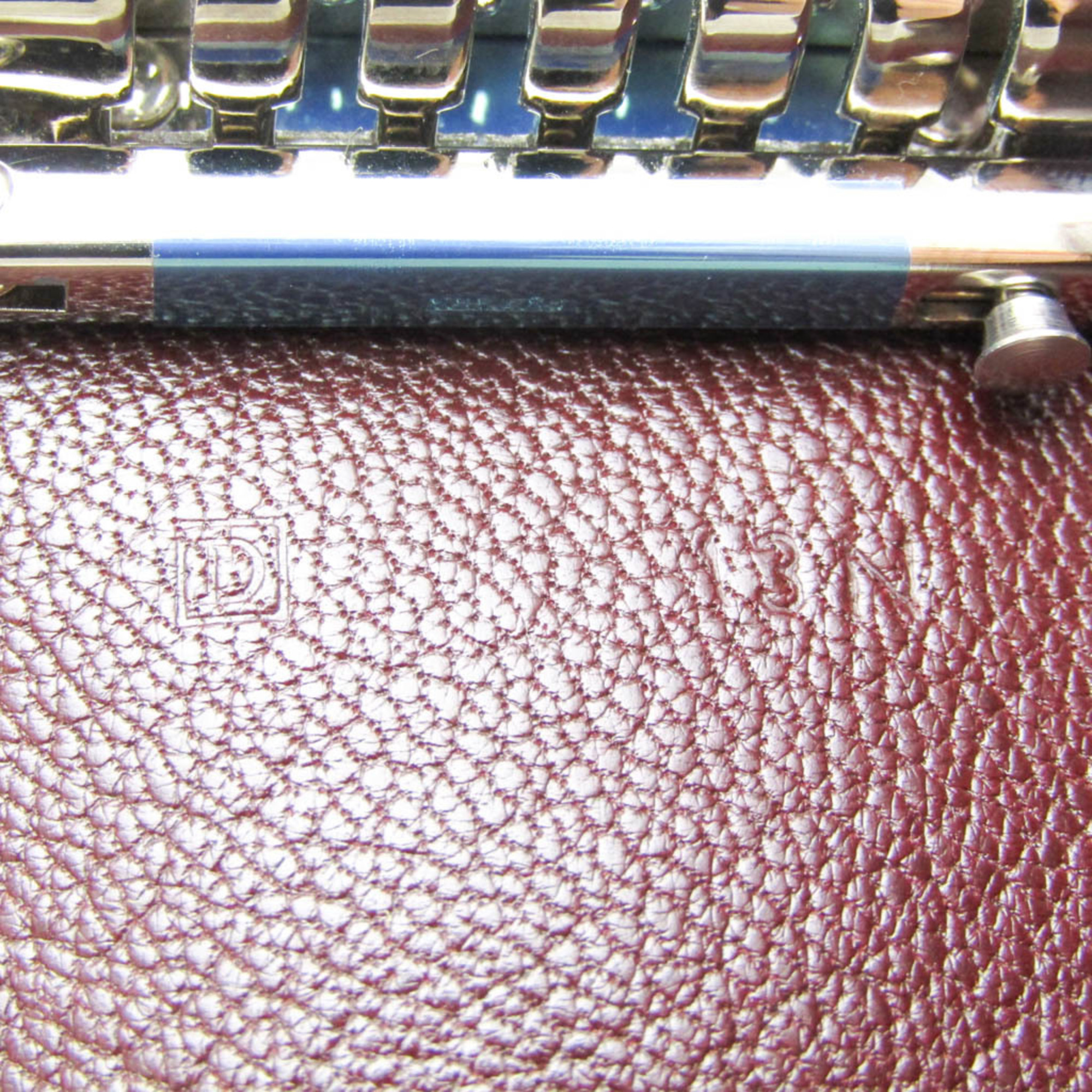 Hermes Serie Men,Women Chevre Leather Key Case Wine
