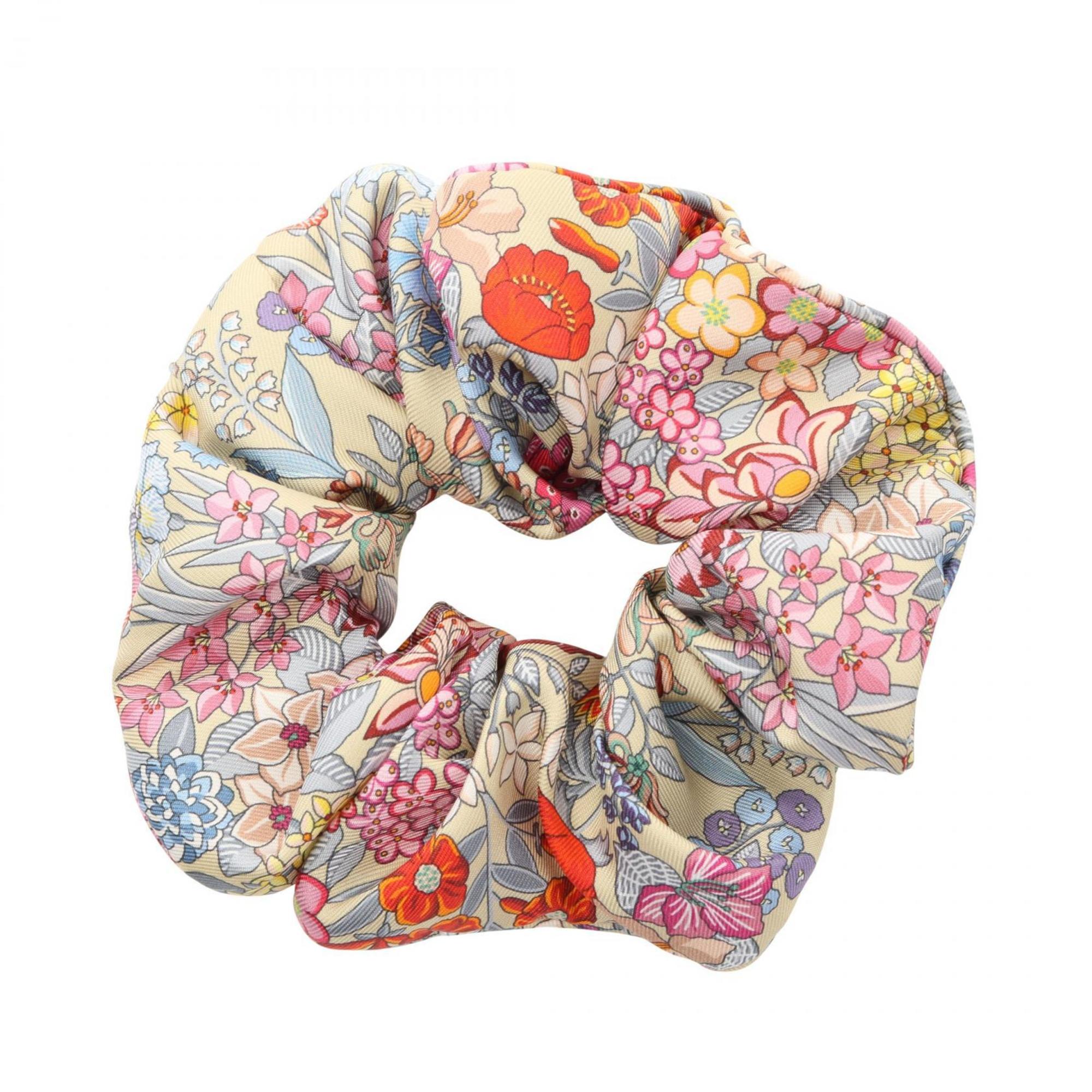 Hermes Harper Avalon Stitch Silk Women's Beige Multicolor