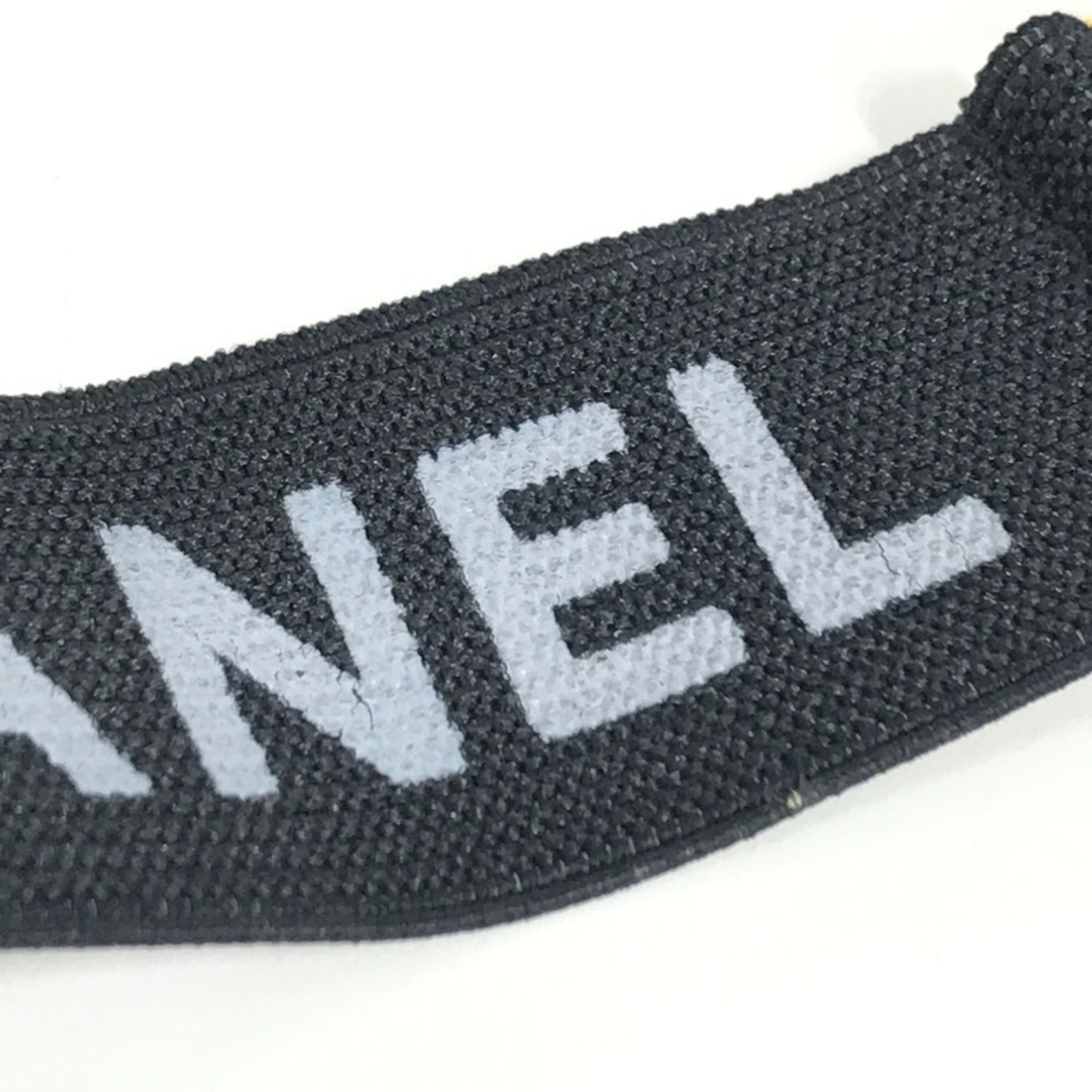CHANEL Vintage Logo Armband (Single) - Sleeve Fastener, Belt, Elastic, Women's, Black