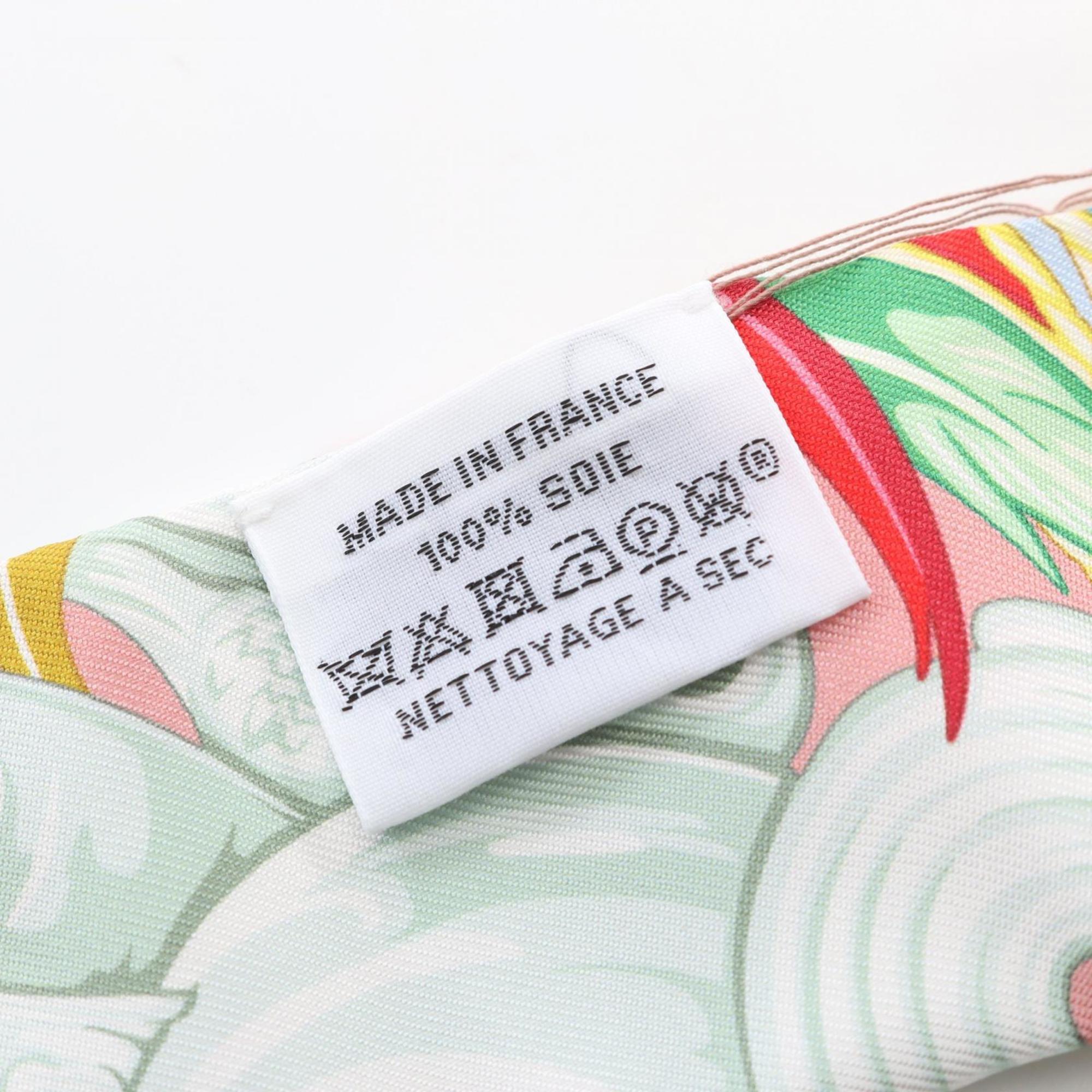 Hermes Hermès Danse Pacifice Twilly Silk Scarf for Women in Multicolored Pink