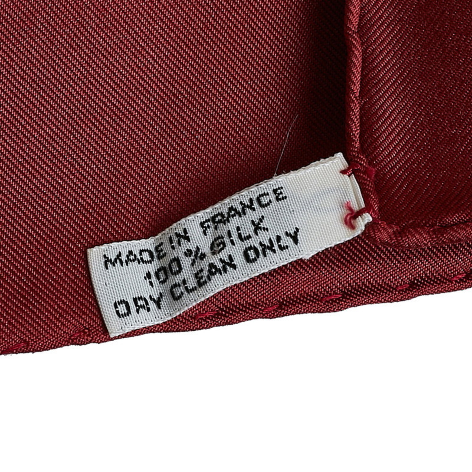 Hermes Carre 90 Astrology DIES ET HORE Scarf Muffler Gold Red Silk Women's HERMES