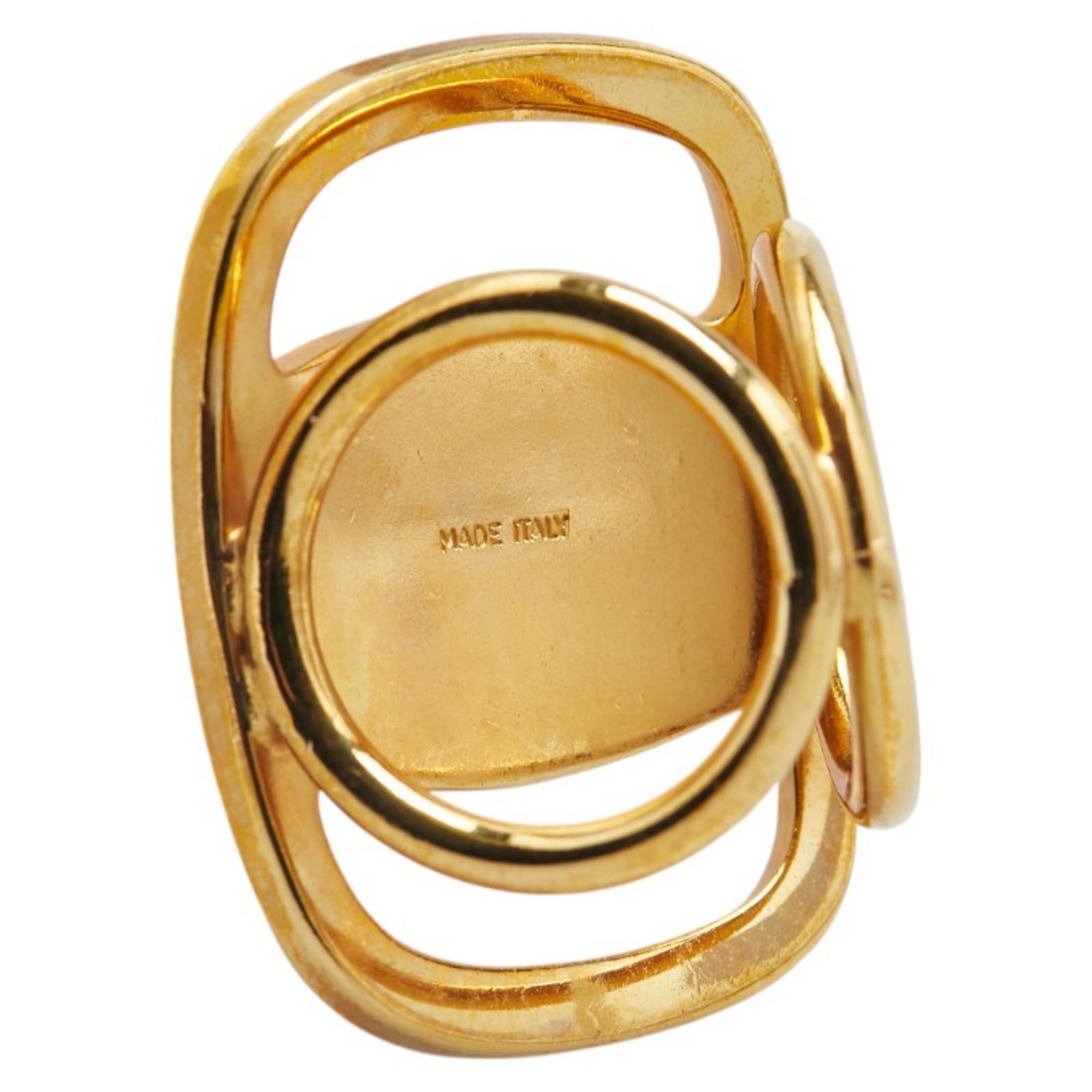 Salvatore Ferragamo Vara Scarf Ring, Gold Plated, Women's
