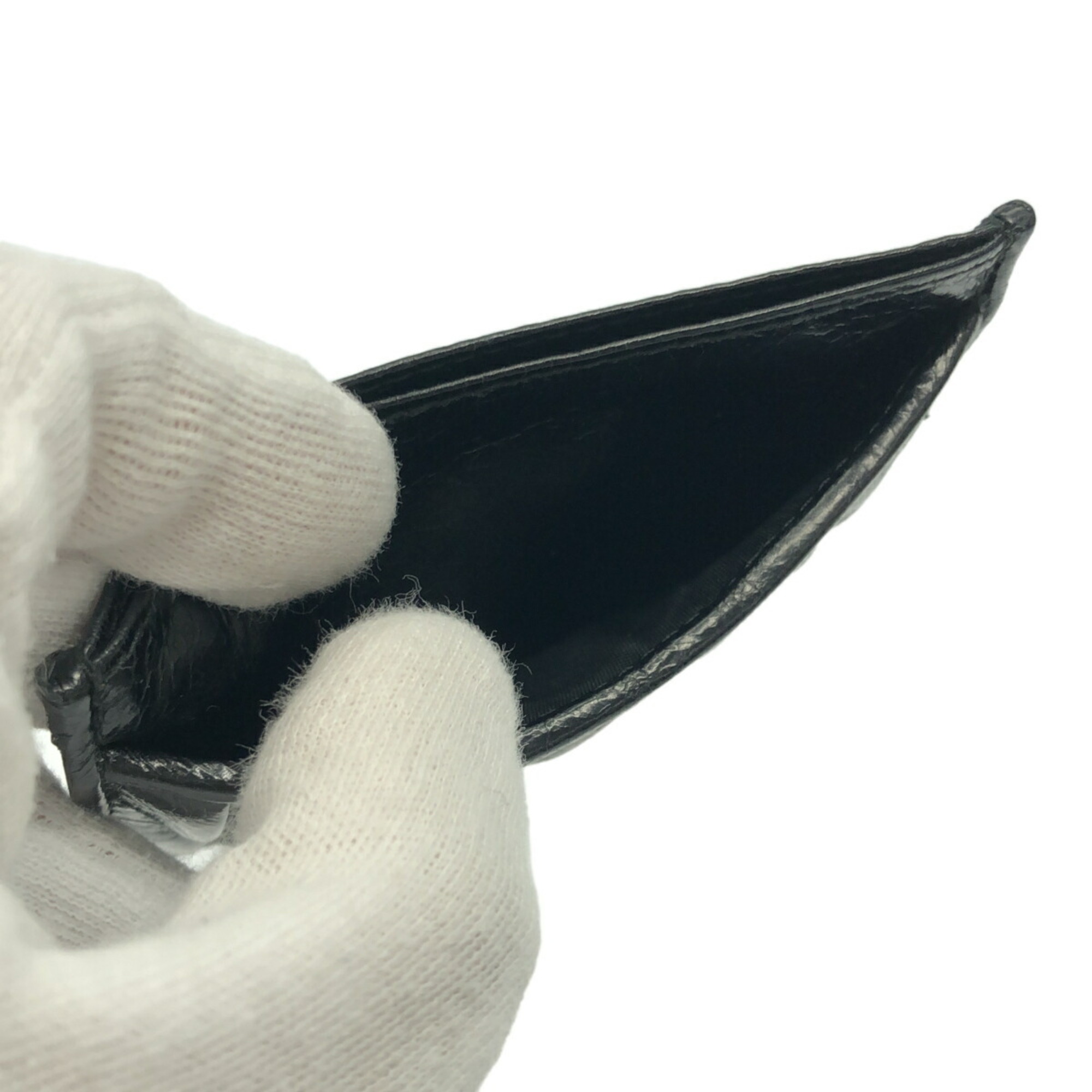 Miu Matelasse card case, MATELASSE'LUX, 5MC208, 2E2W, F002, black, 3 slots, Mikunigaoka store, ITR2RZIZ4L06, RM0215T