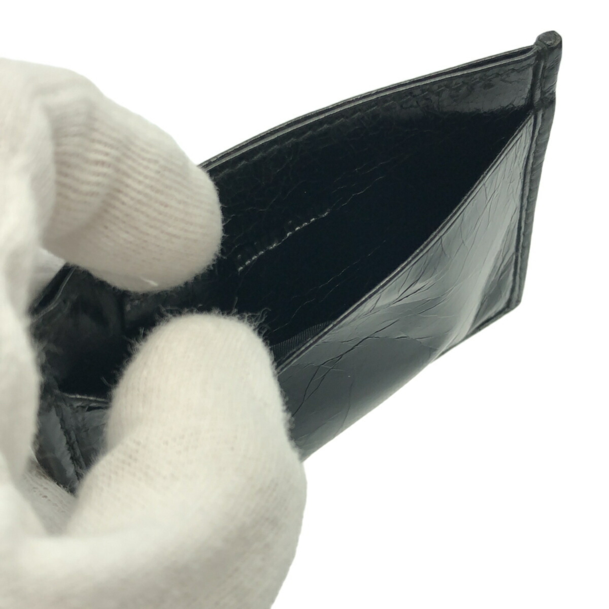 Miu Matelasse card case, MATELASSE'LUX, 5MC208, 2E2W, F002, black, 3 slots, Mikunigaoka store, ITR2RZIZ4L06, RM0215T