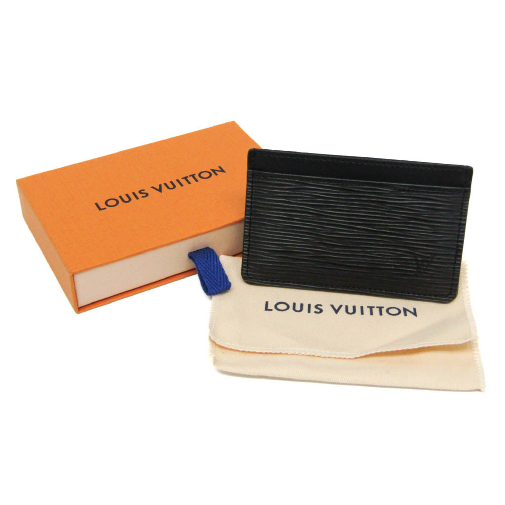 Louis Vuitton Epi Card Holder M63512 Epi Leather Card Case Noir
