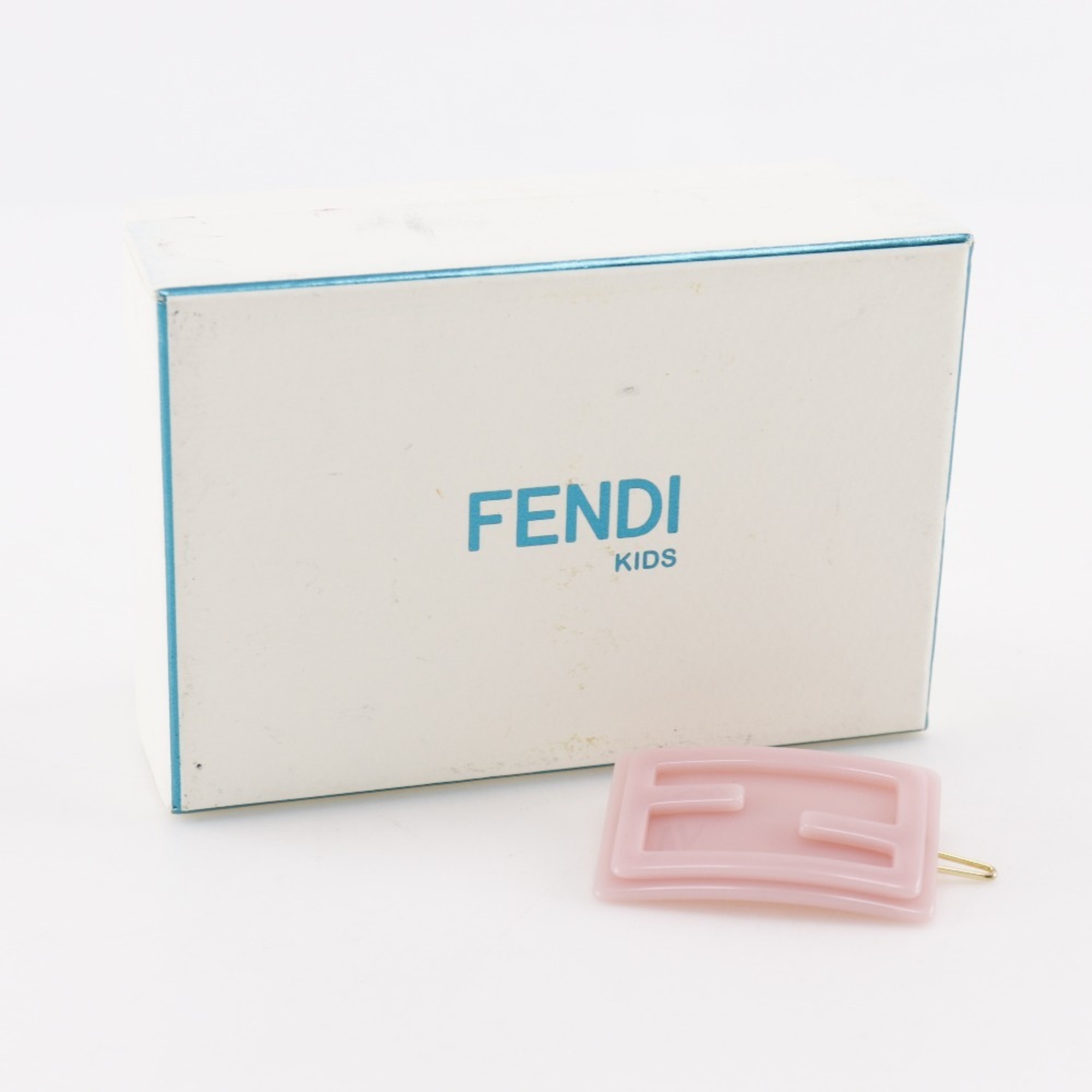 Fendi FENDI Kids FF Hair Clip JFP403 AMRG Plastic Pink Barrette Women's
