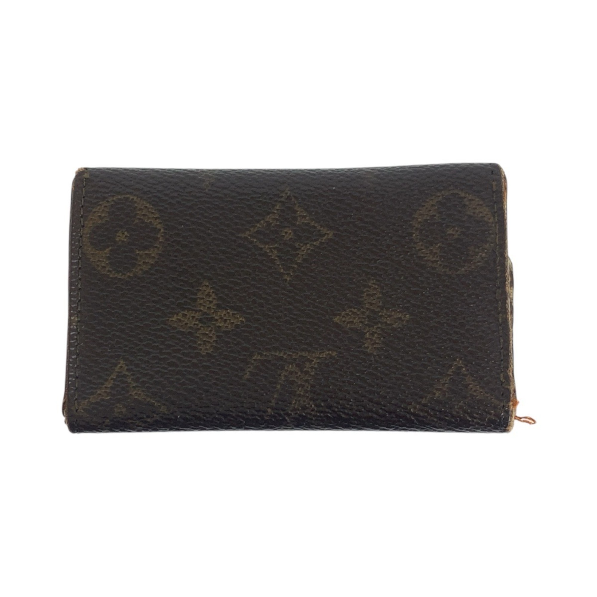 LOUIS VUITTON Louis Vuitton Monogram Multicle 6 Key Case, Brown with Gold Hardware, M62630, 6-Ring Ring, Unisex, Women's