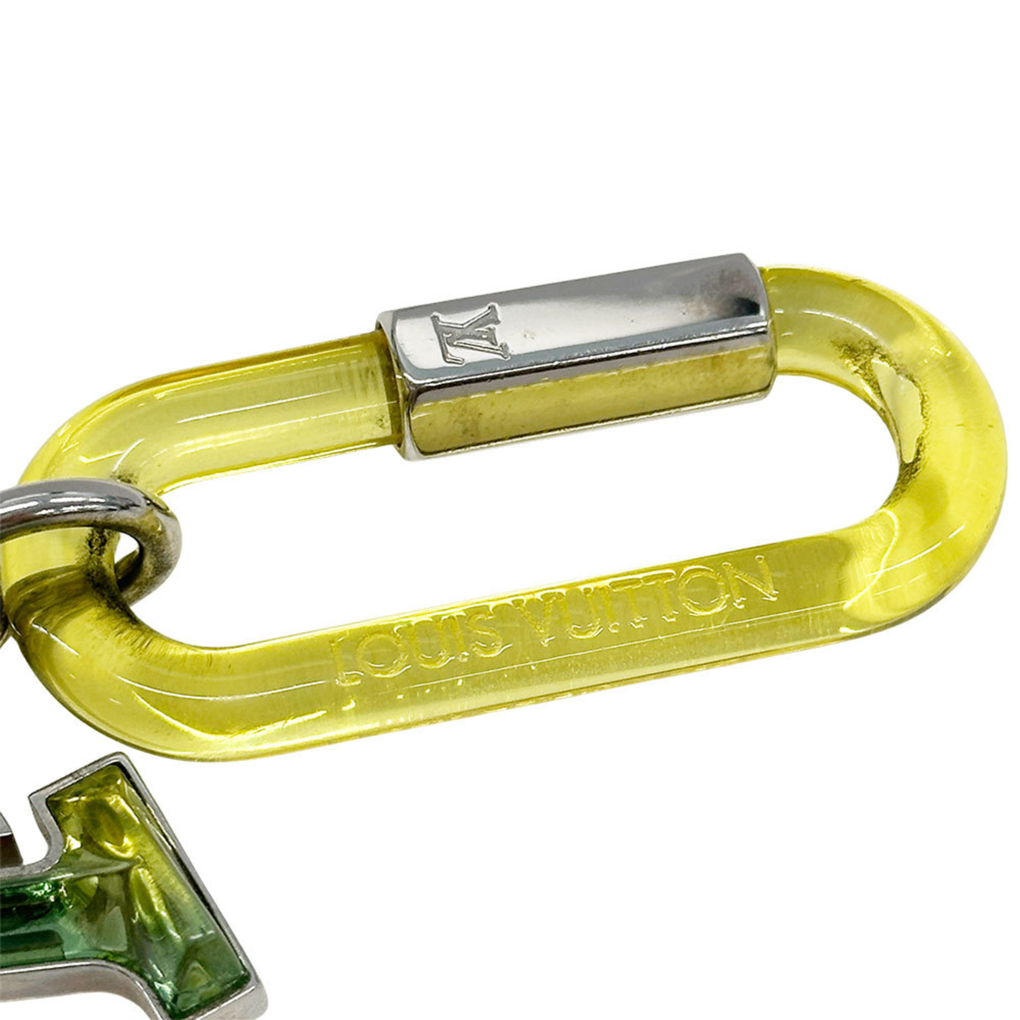 Louis Vuitton LOUIS VUITTON Keychain Women's Men's Brand Bijoux Sac LV Prism Yellow Green MP2366 Bag Charm Gradient