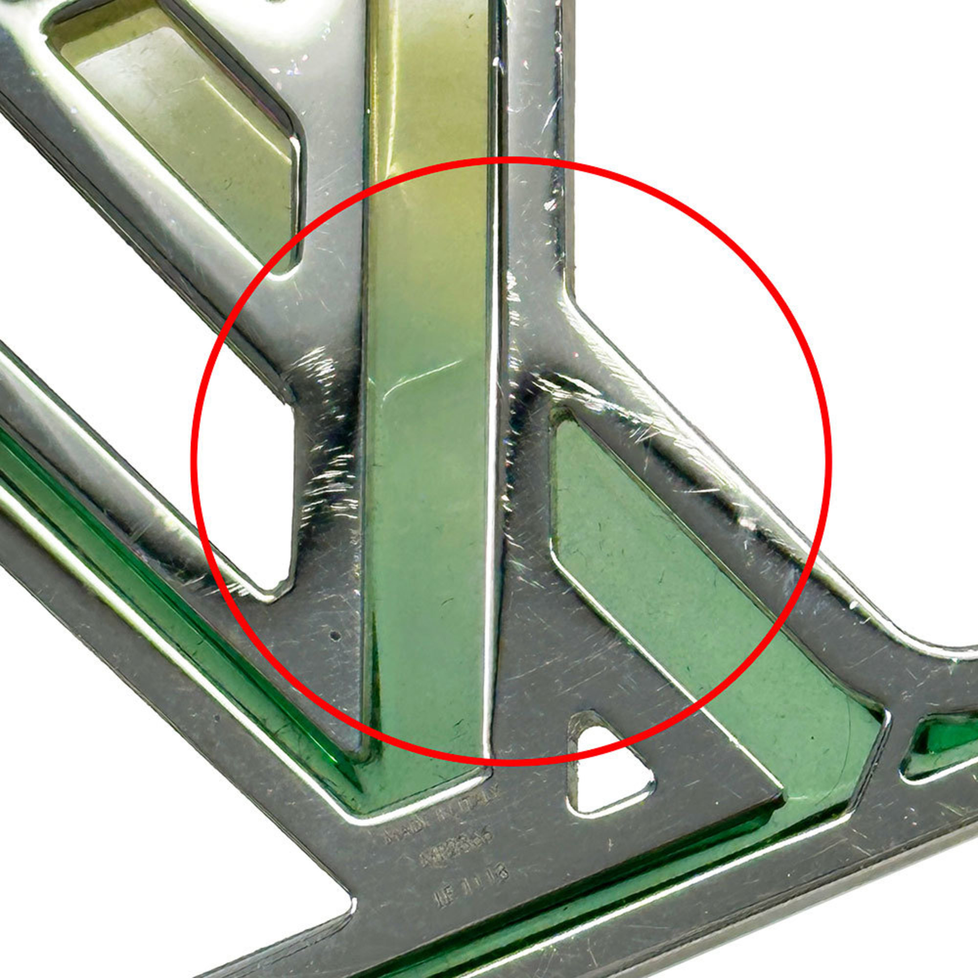 Louis Vuitton LOUIS VUITTON Keychain Women's Men's Brand Bijoux Sac LV Prism Yellow Green MP2366 Bag Charm Gradient