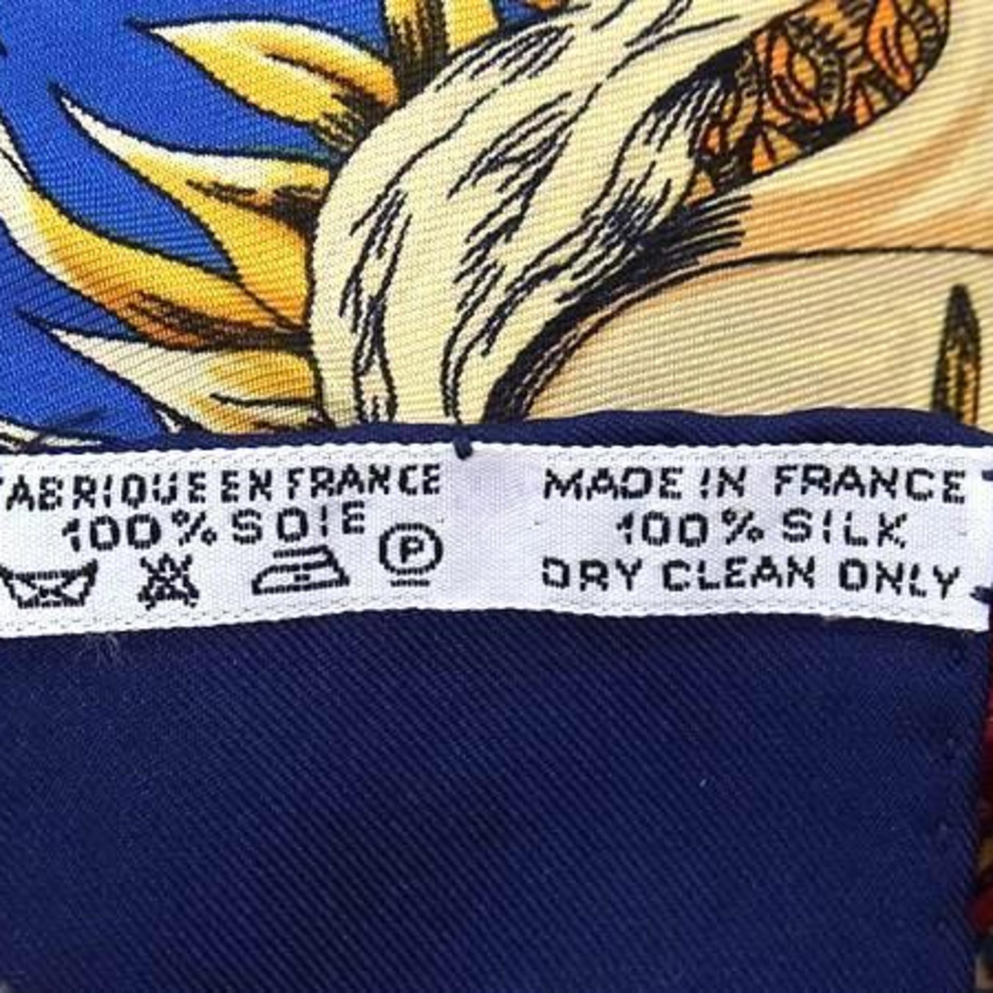 HERMES Le Roy Soleil Sun King scarf, multicolored silk, Carré 90, for women