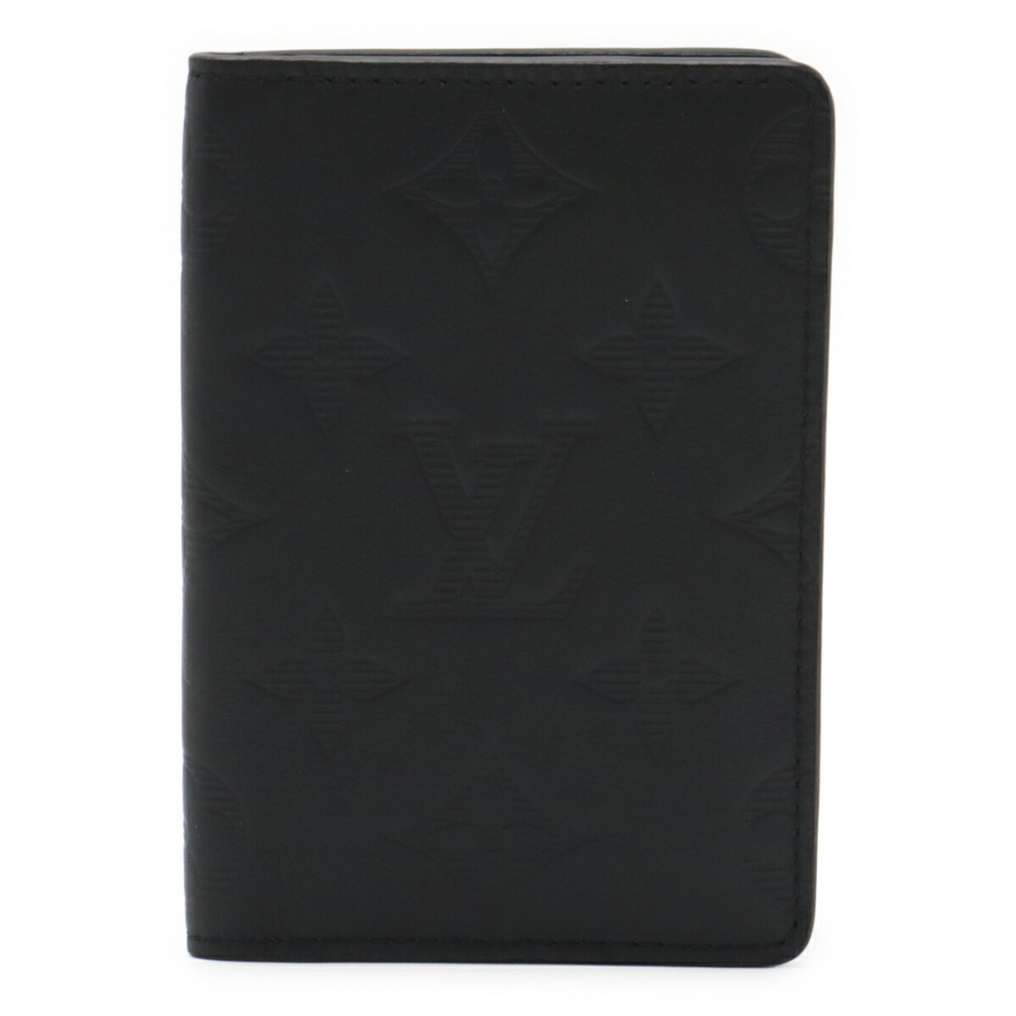 LOUIS VUITTON Monogram Shadow Organizer de Poche Card Case, Business Holder, Pass Noir Black, M62899