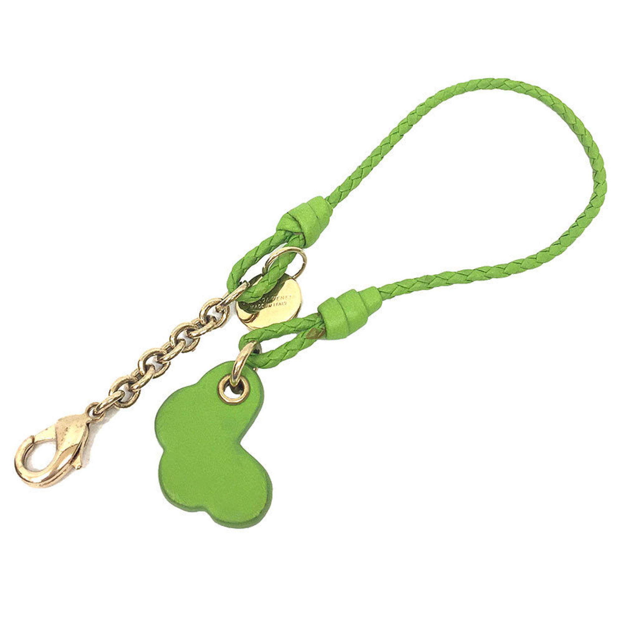 BOTTEGA VENETA Keychain Charm Butterfly Light Green Unisex