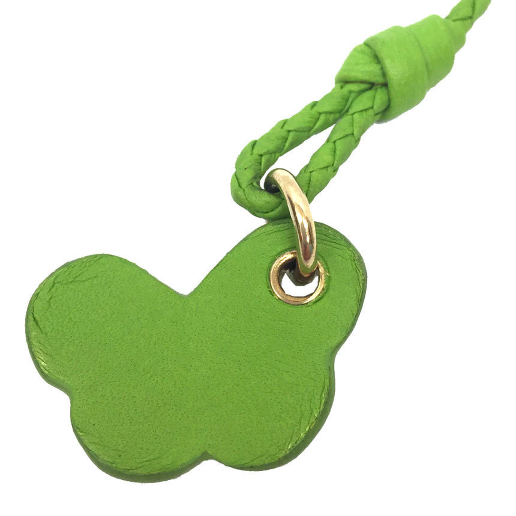 BOTTEGA VENETA Keychain Charm Butterfly Light Green Unisex