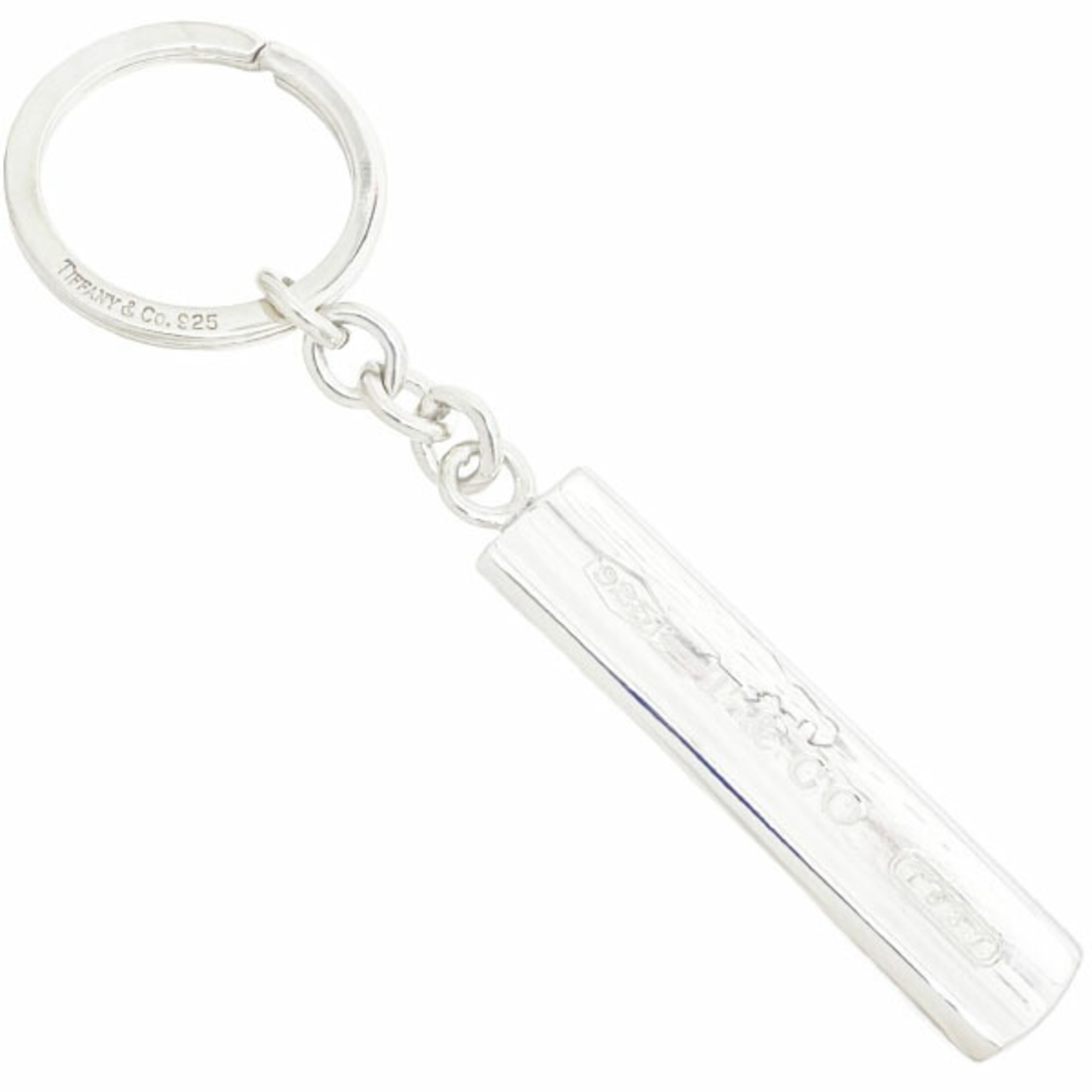 Tiffany & Co. 1837 Bar Key Ring in Sterling Silver (SV925) – (HH-15631)