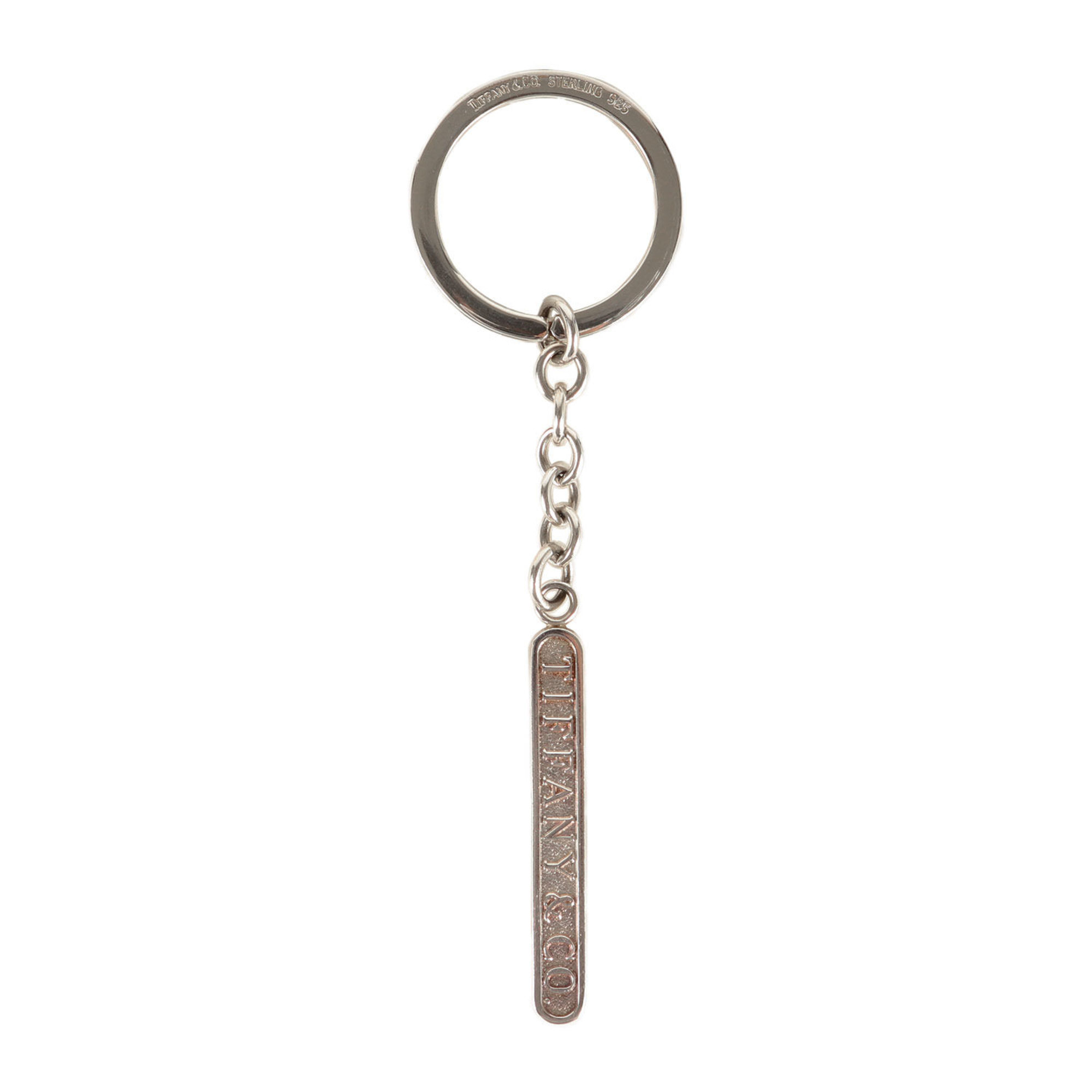 TIFFANY & Co. Tiffany Plate Keychain, Ag925 Silver, Men’s